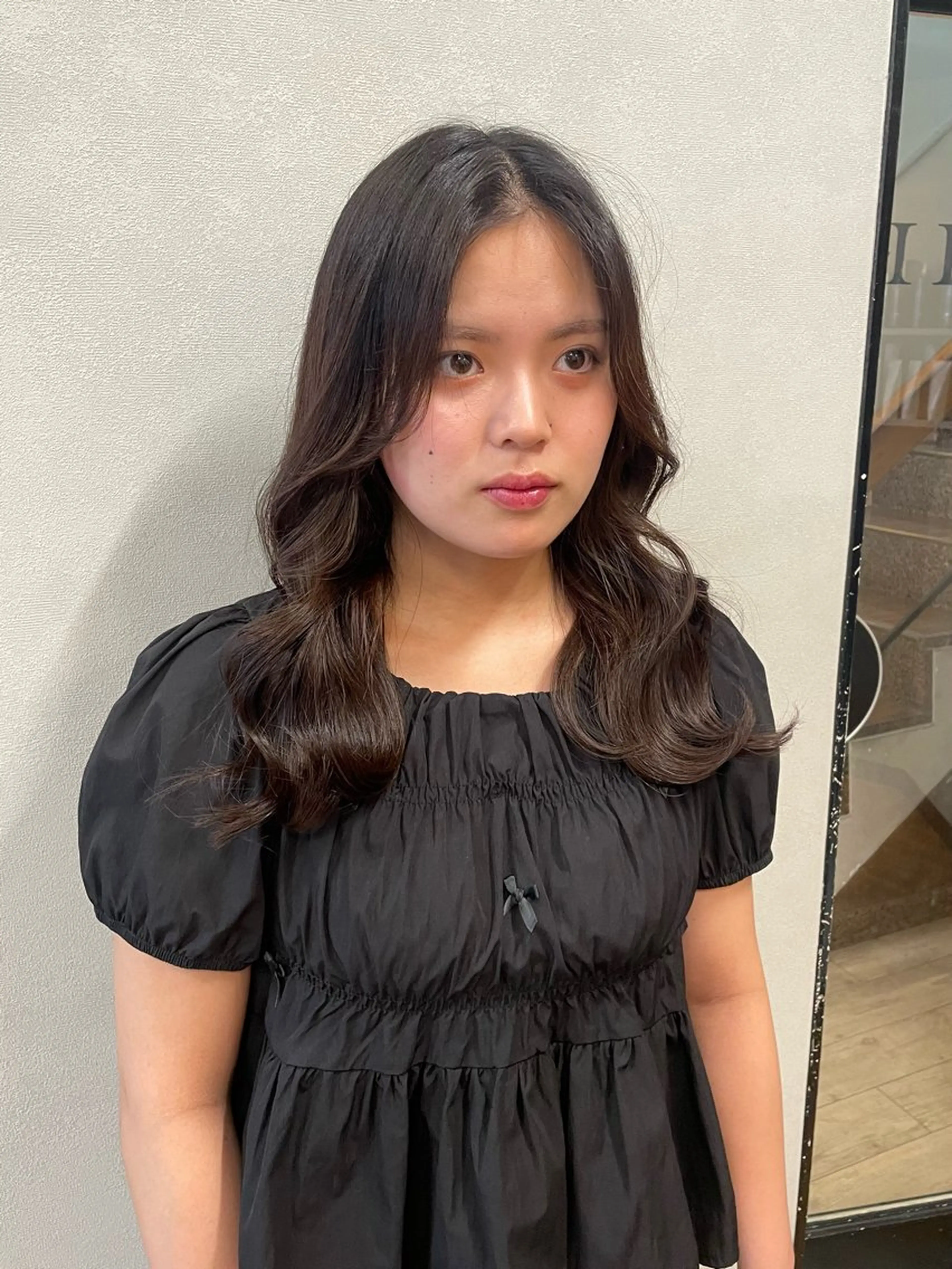 ロング 顔周りカット 韓国風ヘア レイヤーカット yukiho / 梅田美容室/レイヤーのヘアスタイル