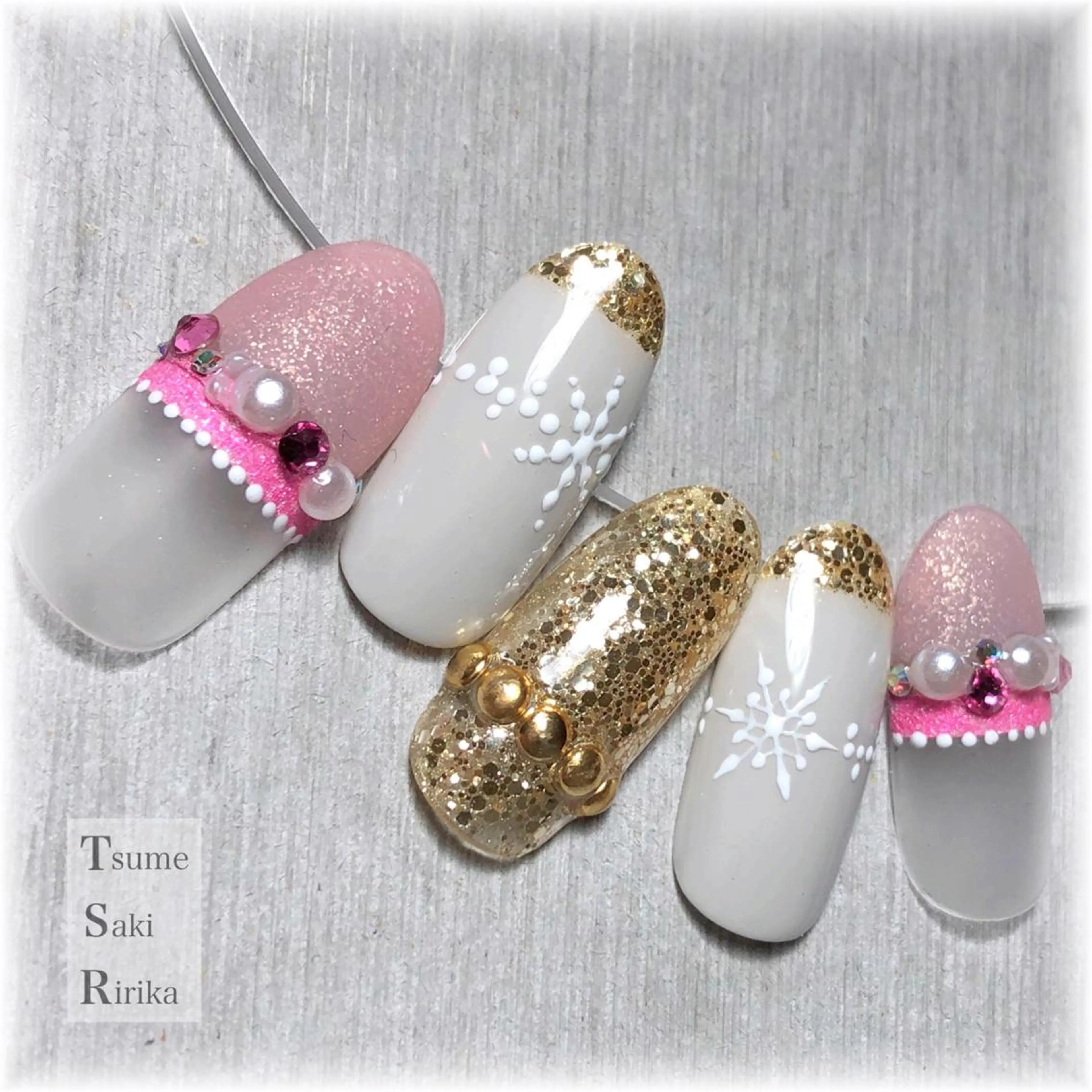 ネイル ハンドネイル ハンドケア 爪咲 りり花のネイルデザイン