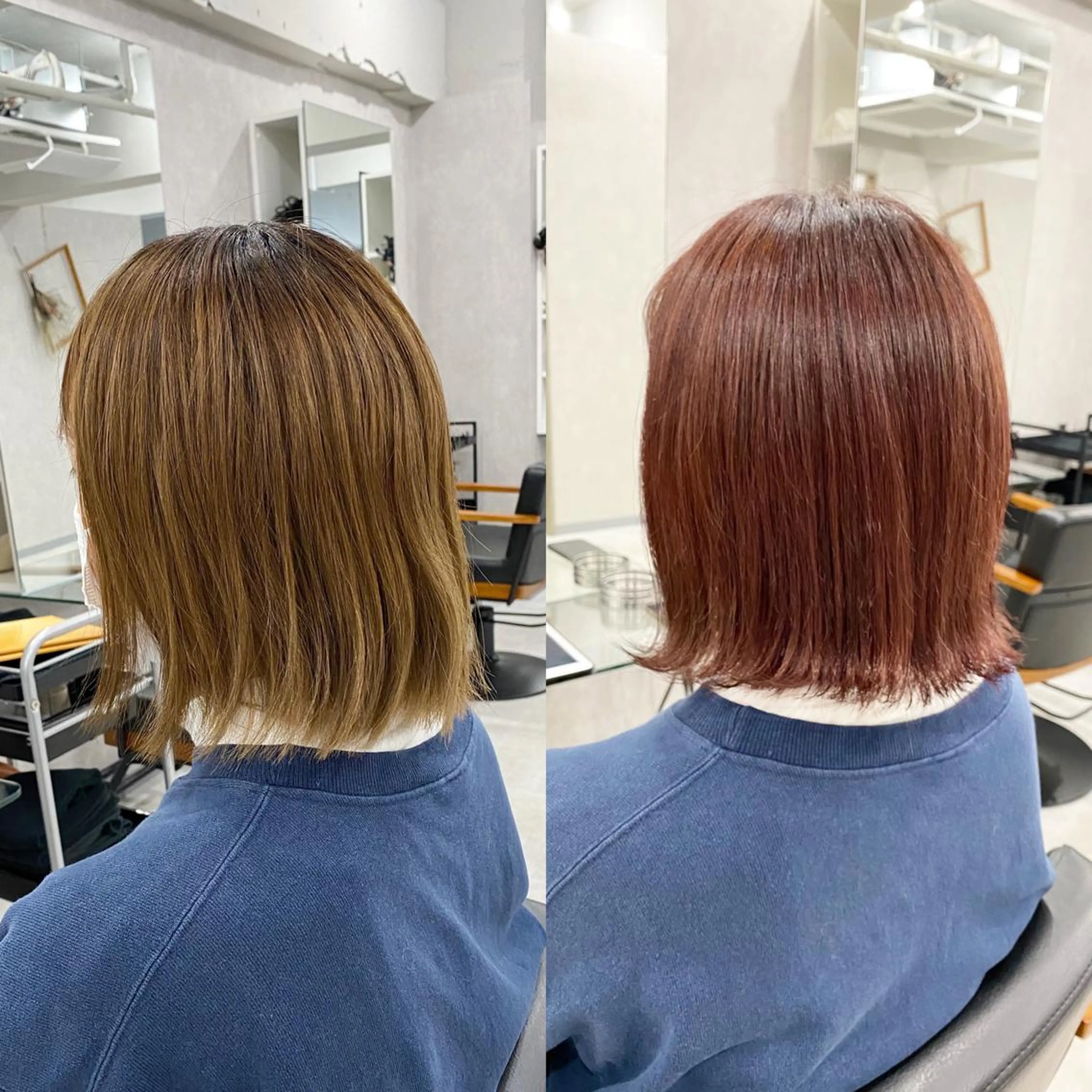 ミディアム カラー ⭐️ショート⭐️美髪 矯正⭐️水口陸のヘアスタイル