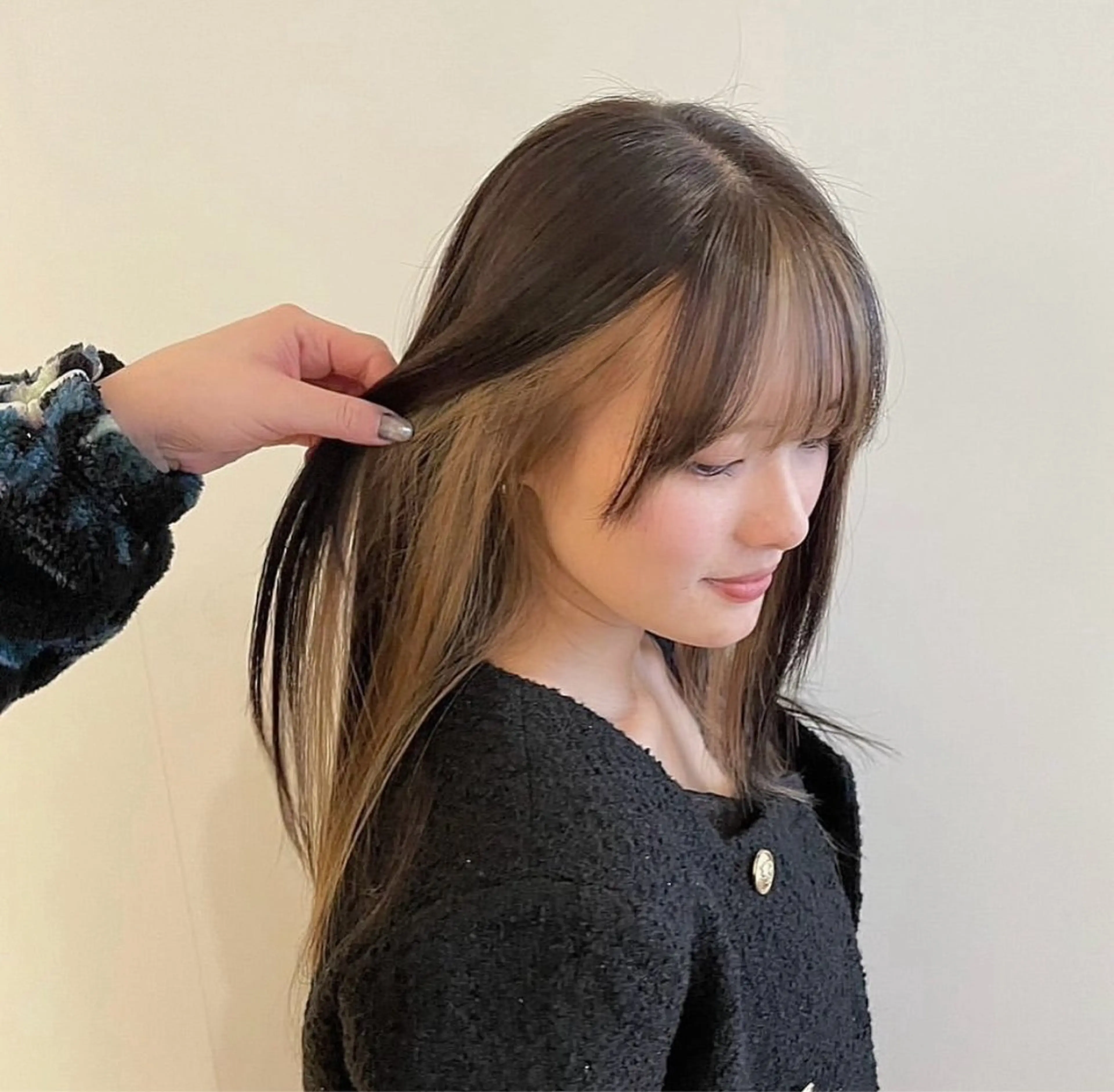 ロング カラー 横田 未来のヘアスタイル