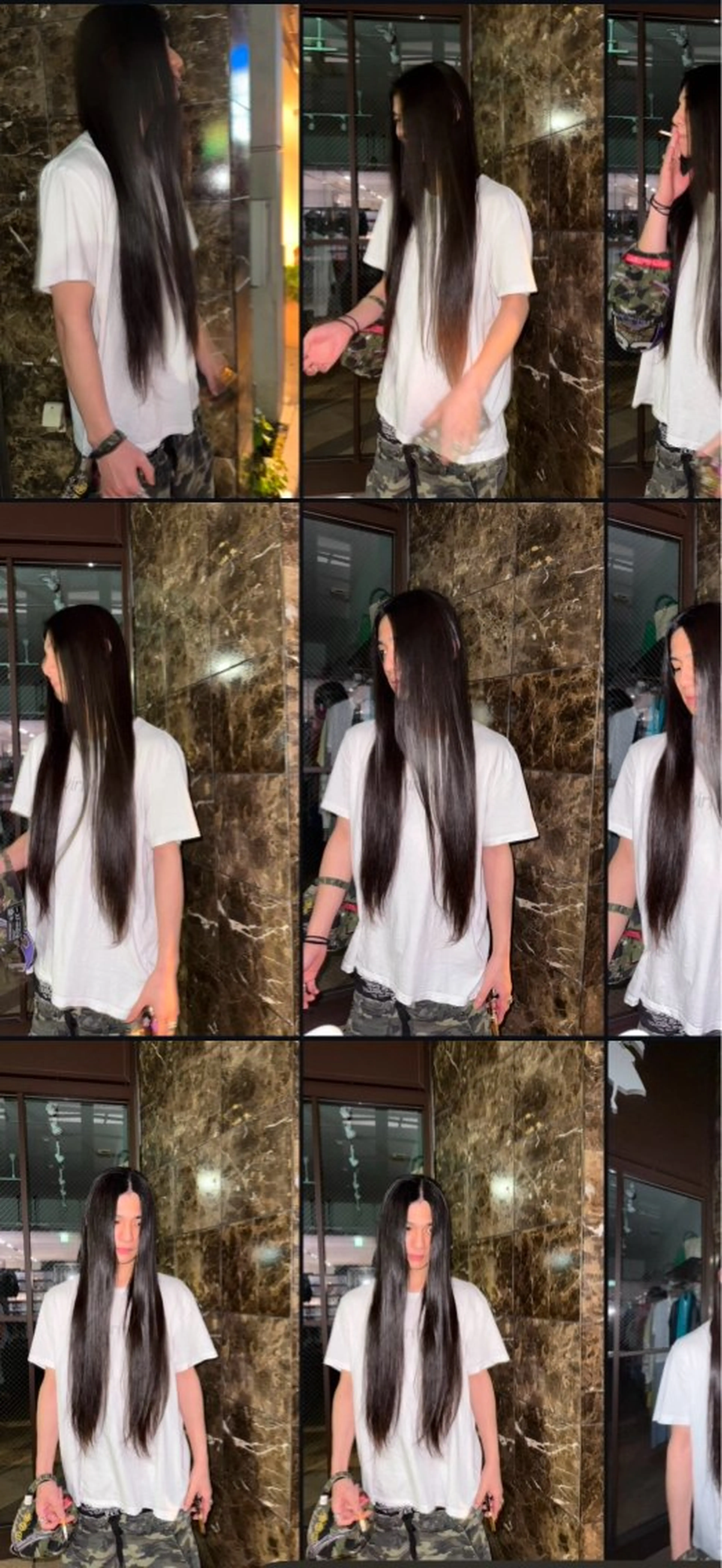 ロング メンズ ロング 🫧透明感カラー🫧 小松美穂のヘアスタイル