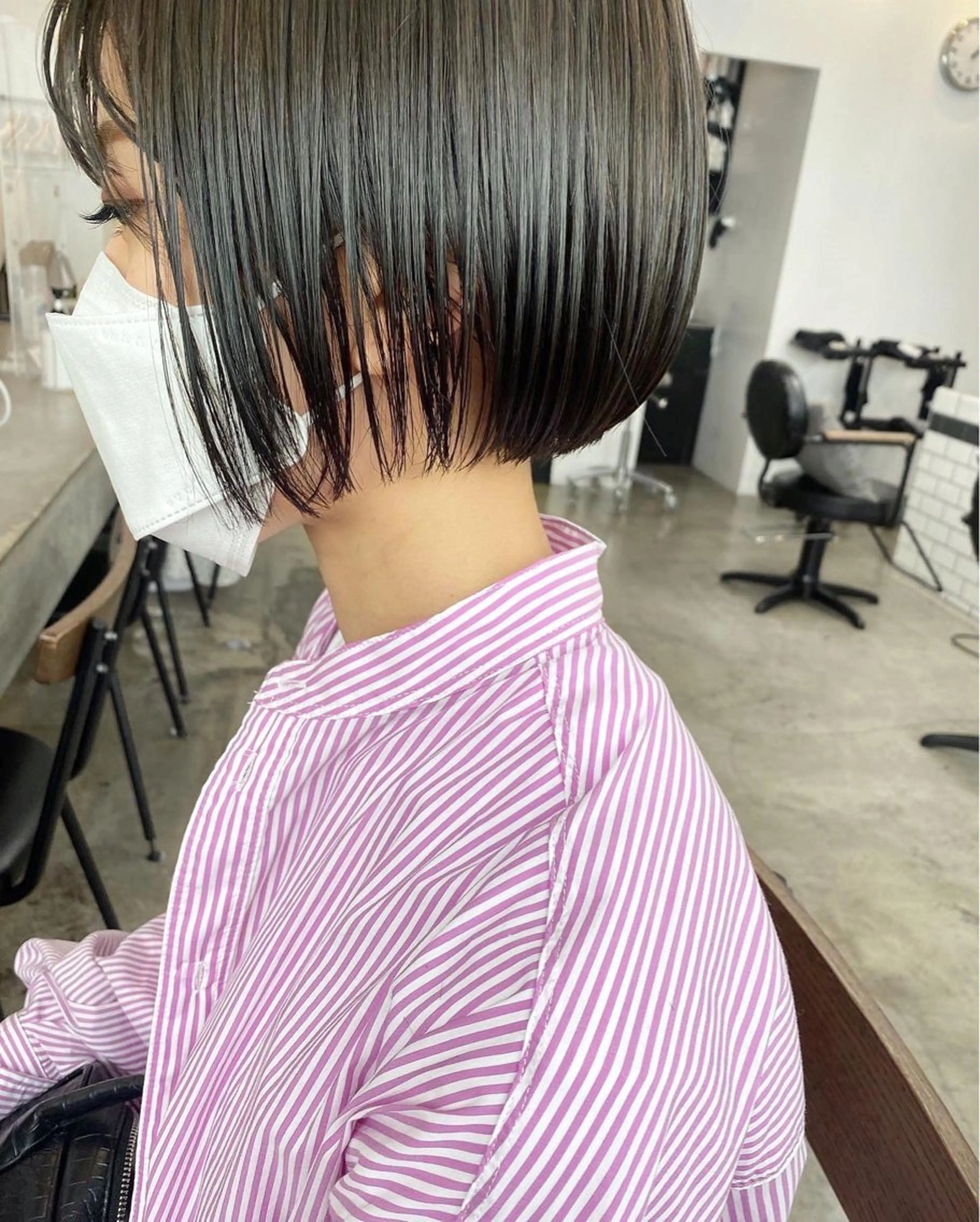 ショート カラー カット ヘアカラー トリートメント IVORY.所属・🟩白髪ぼかし/ボブ /ショートヘア/大司のヘアスタイル