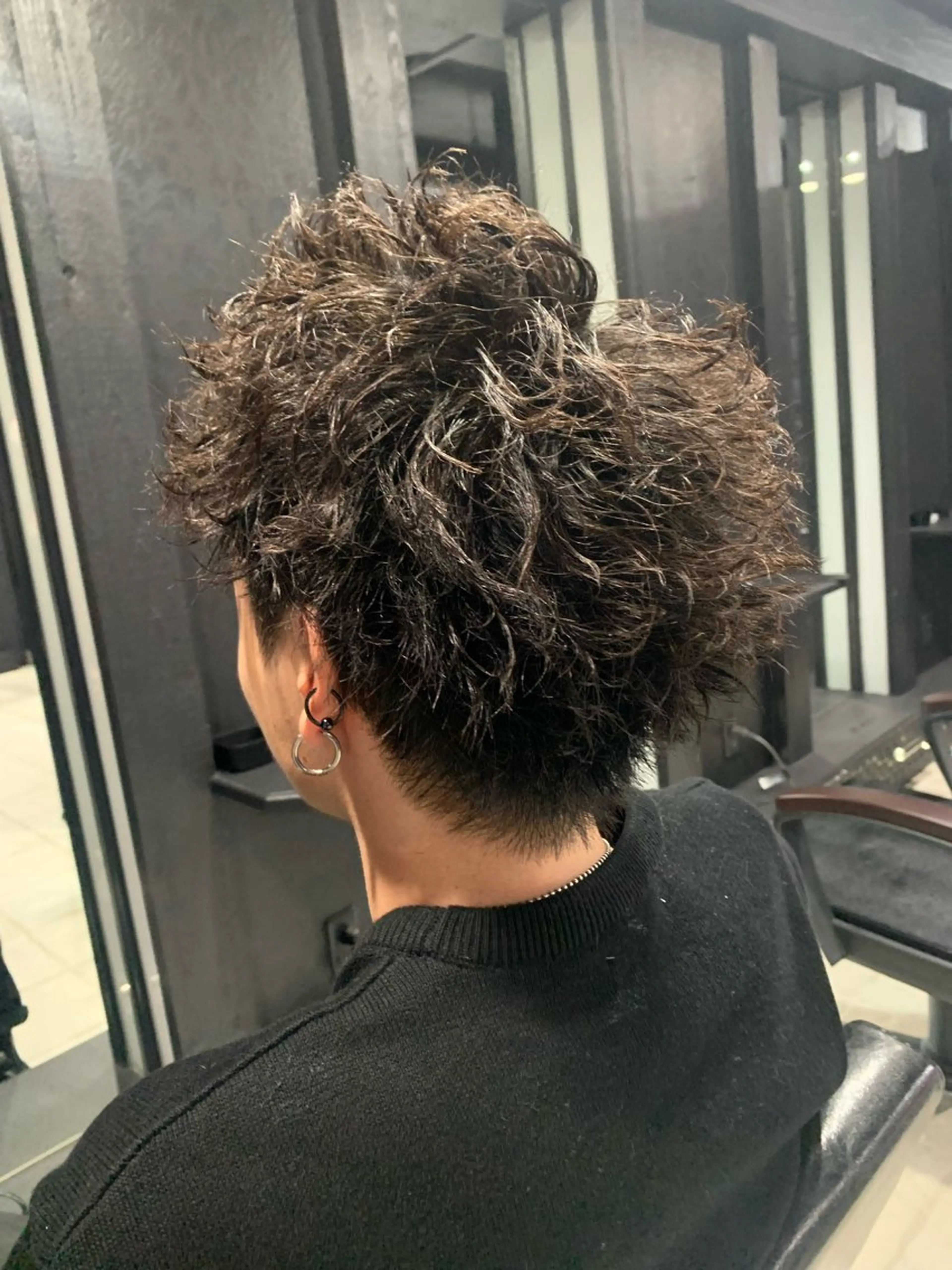 ショート メンズ スパイキーショート ショートヘア メンズパーマ/難波/ 心斎橋　室園亮佑のヘアスタイル