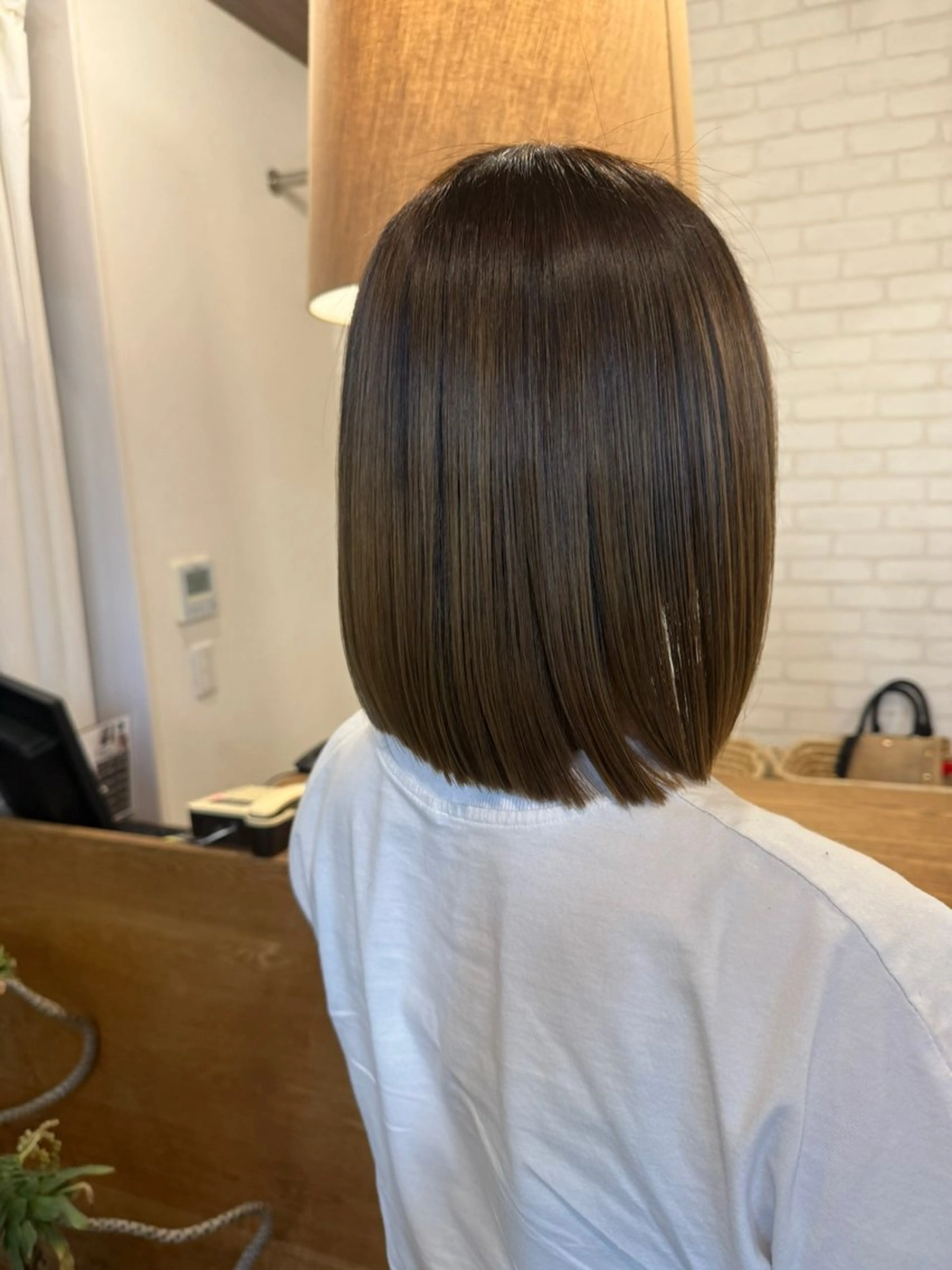 ミディアム 縮毛矯正 ALBELY  hair&spa 浜松上島店所属・髪質改善 菊池紳吾のヘアスタイル