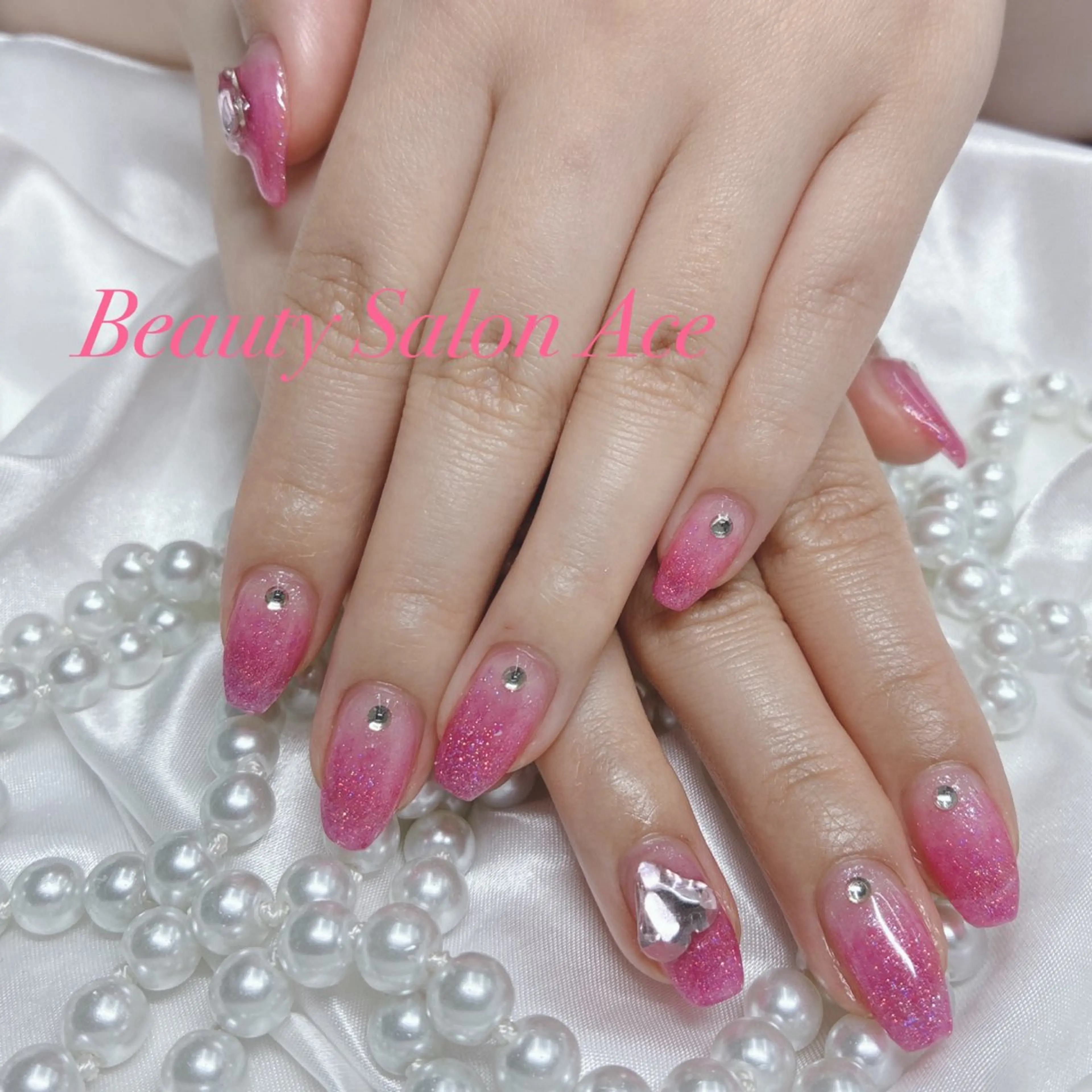 ネイル ハンドネイル ハンドケア Beauty Salon Ace（ネイルサロン　エース）所属・池袋フィルイン Ace♡長さだしのネイルデザイン