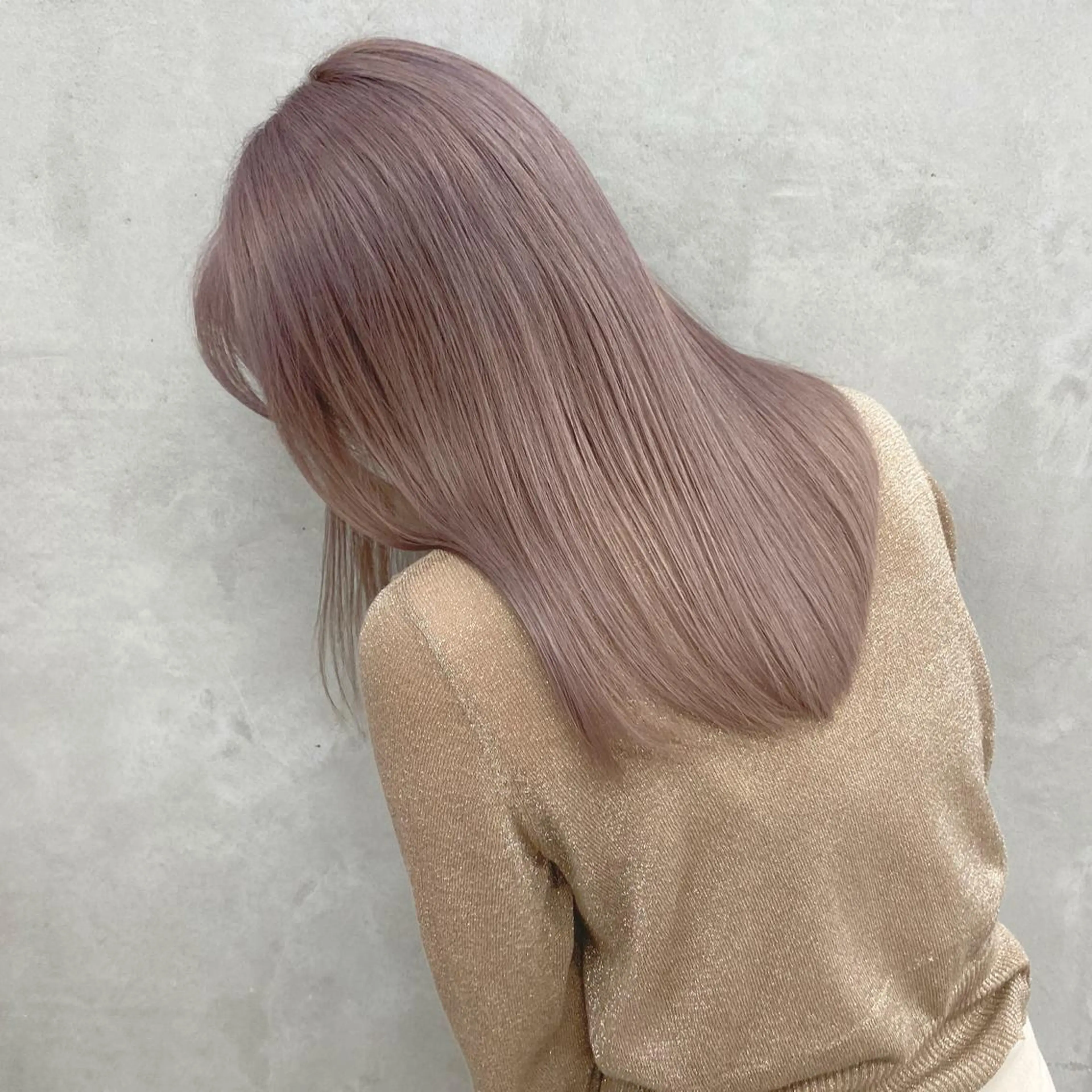 セミロング カラー ヘアアレンジ ブリーチダブルカラー ハイライト/山本喜熙のヘアスタイル