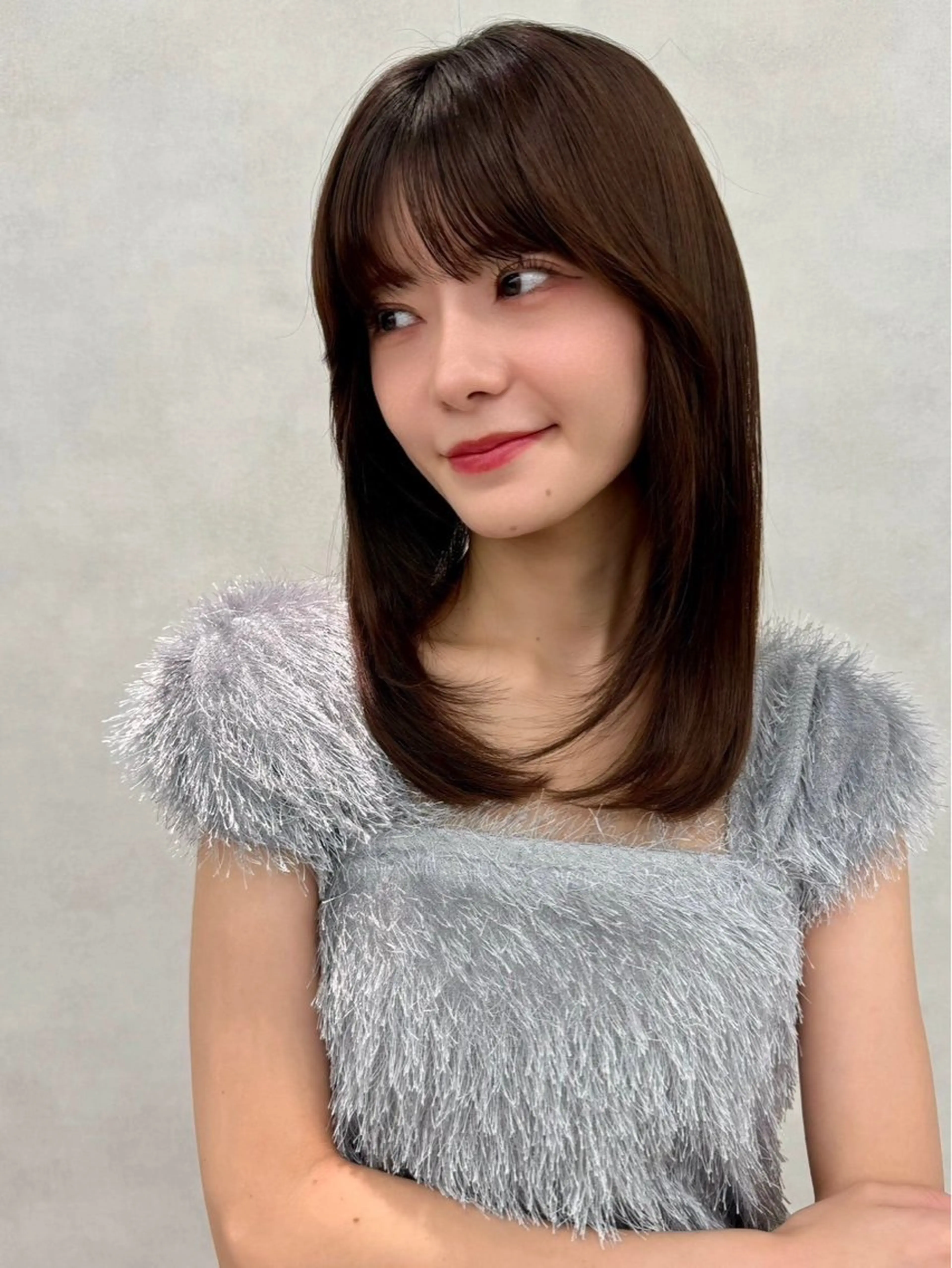 ロング カラー ヘアアレンジ 顔周りカット 韓国風ヘア レイヤーカット 小顔カット カット ヘアカラー ✨レイヤー/ 透明感カラー✨冨永剛のヘアスタイル