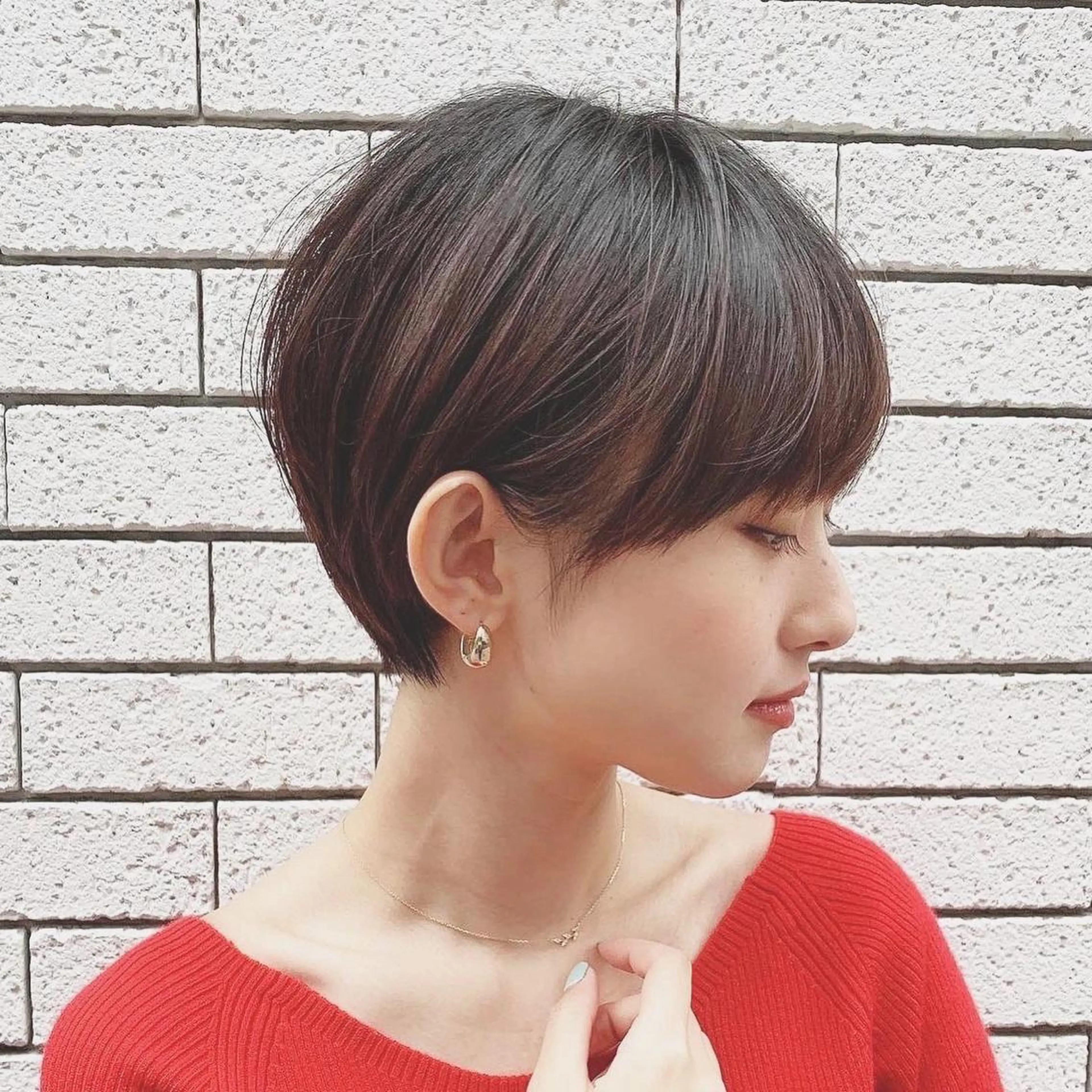 ショート カット ヘアカラー トリートメント 🇰🇷韓国レイヤー 錦糸町【北山謙三】のヘアスタイル