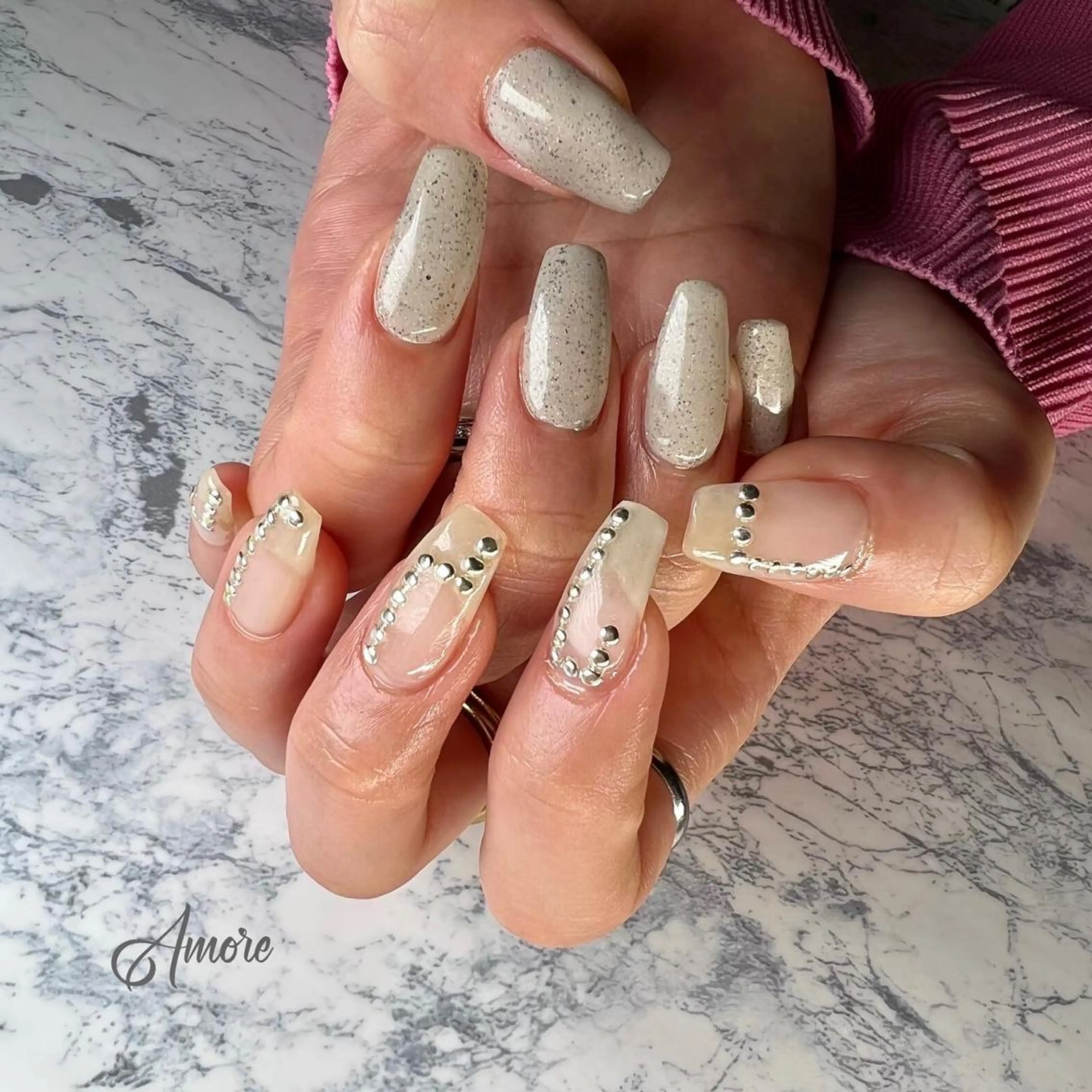 ネイル ジェルネイル 氷ネイル・うるうるネイル マグネットネイル ミラーネイル ニュアンスネイル You kyehwaのネイルデザイン