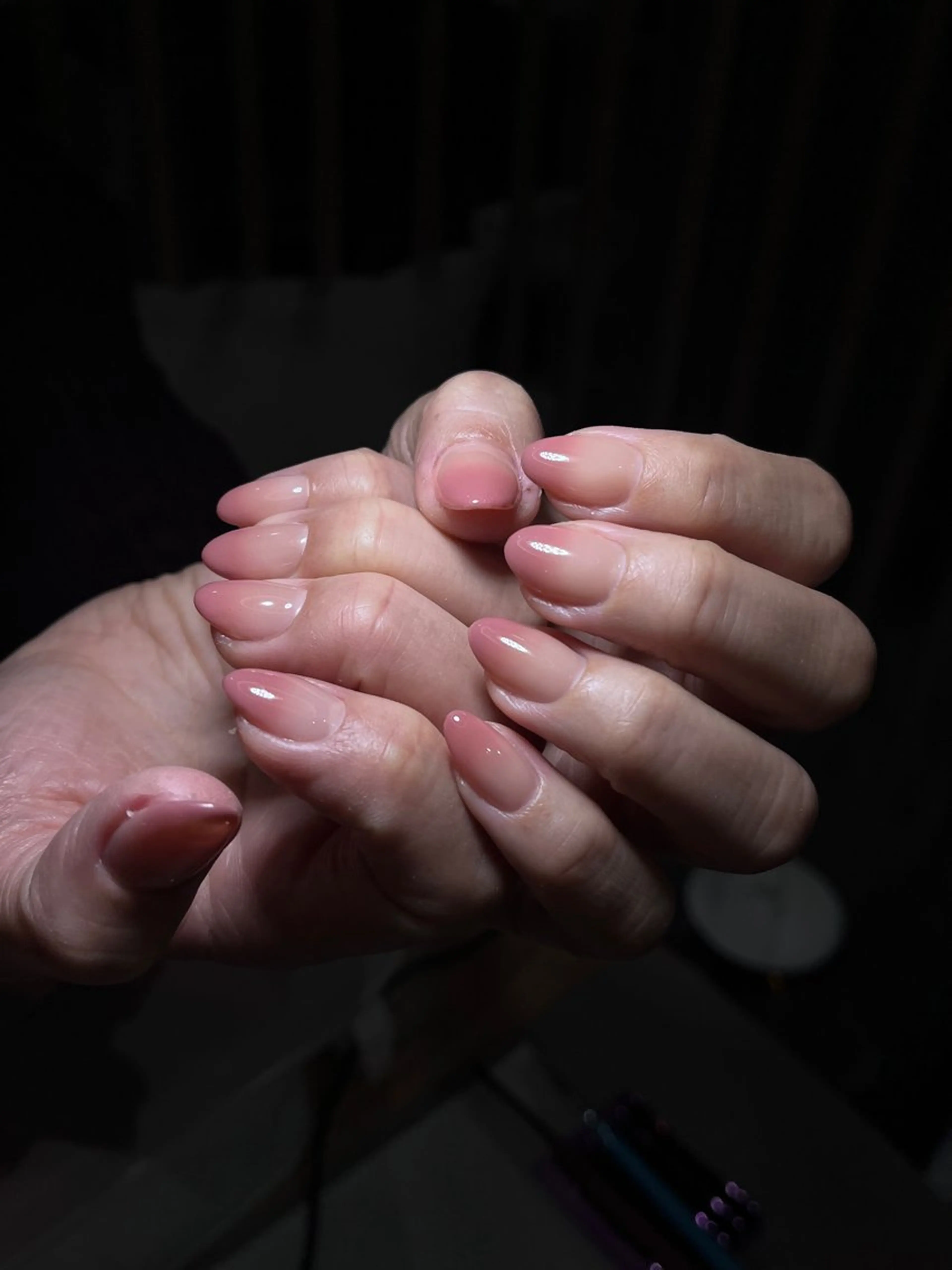 ハンドグラデーションネイル🥝【オフなし】の写真