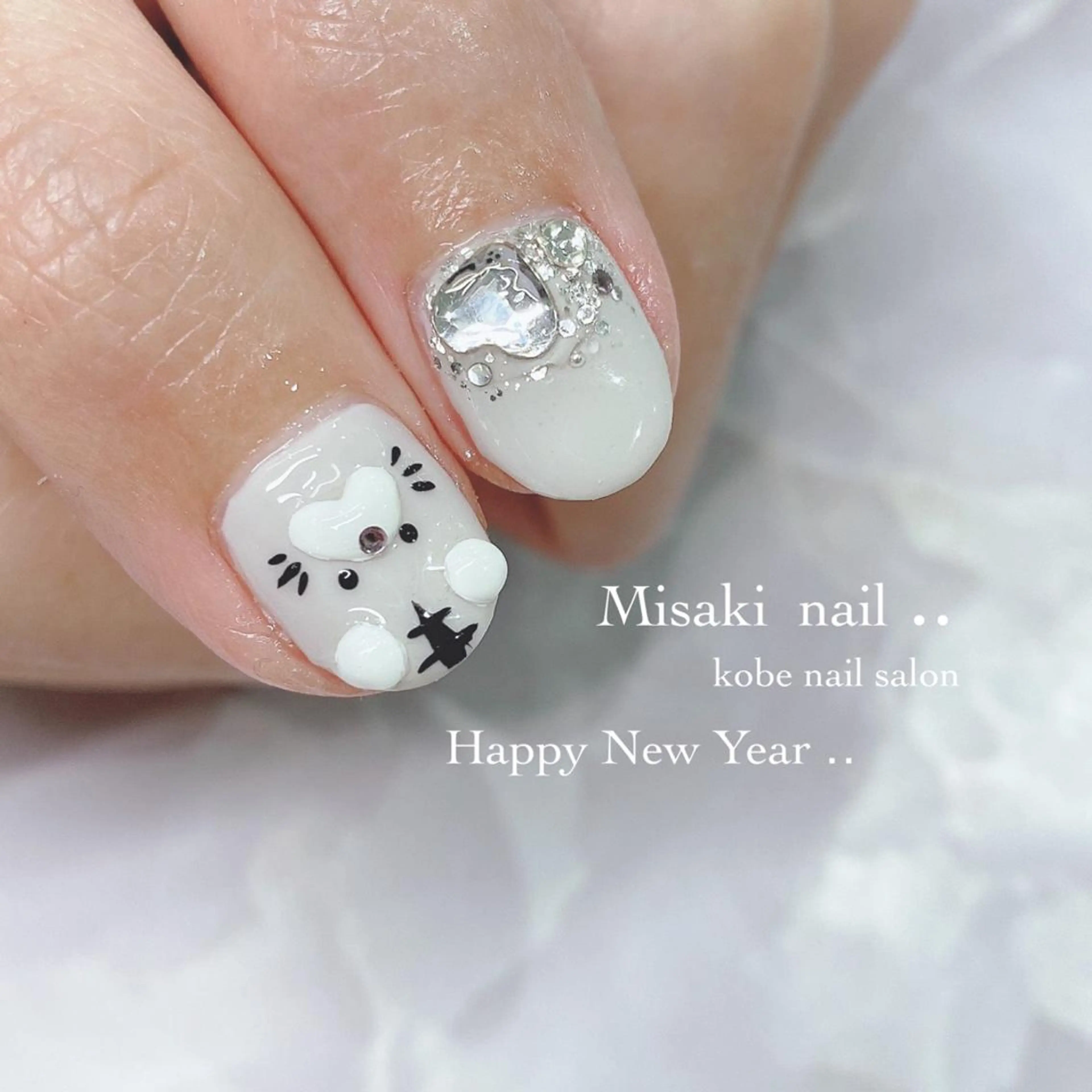 ネイル 韓国ネイル ワンホンネイル ハンドネイル nailsalon miinailsのネイルデザイン