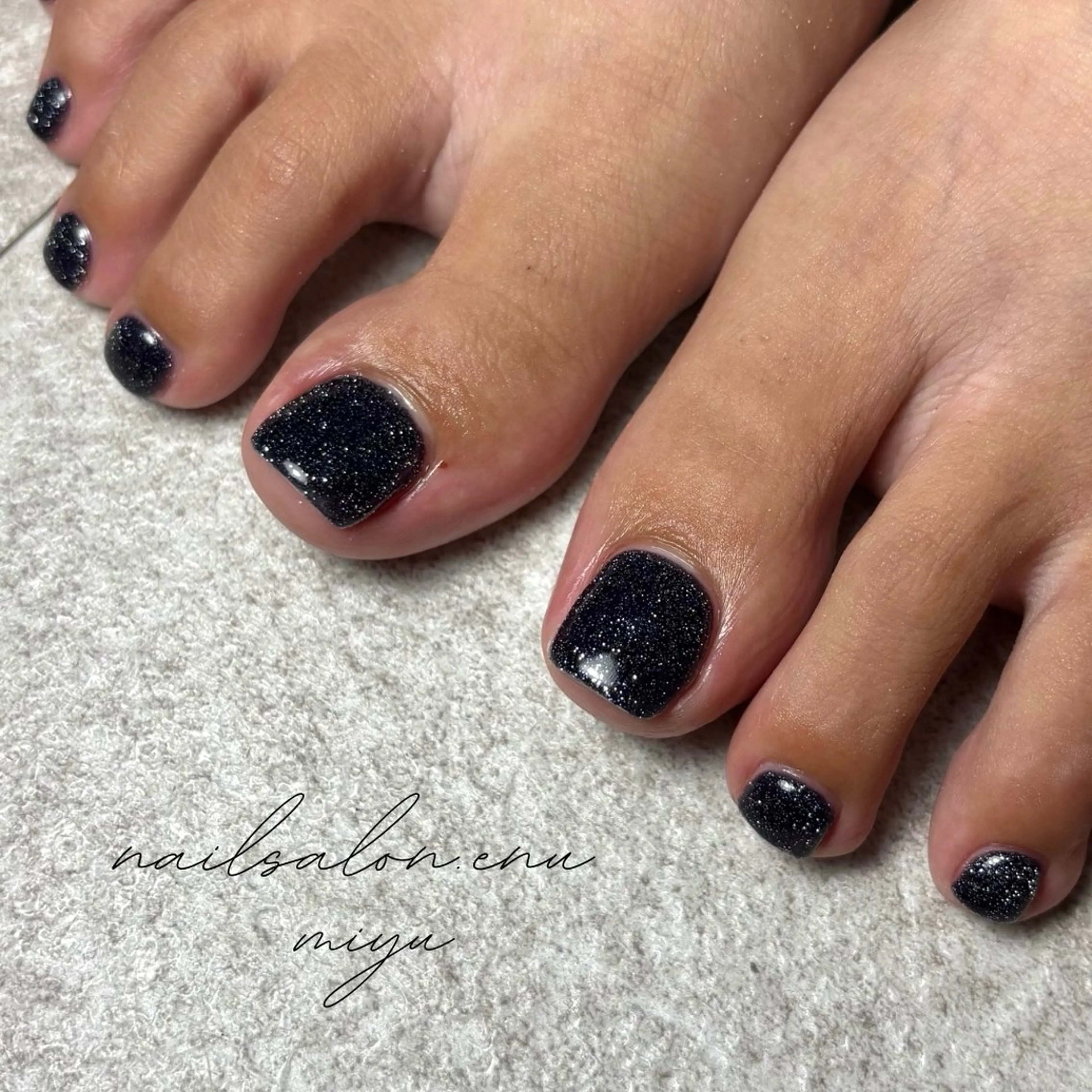 ネイル フラッシュネイル ワンカラーネイル nailsalon enu.　miyuのネイルデザイン