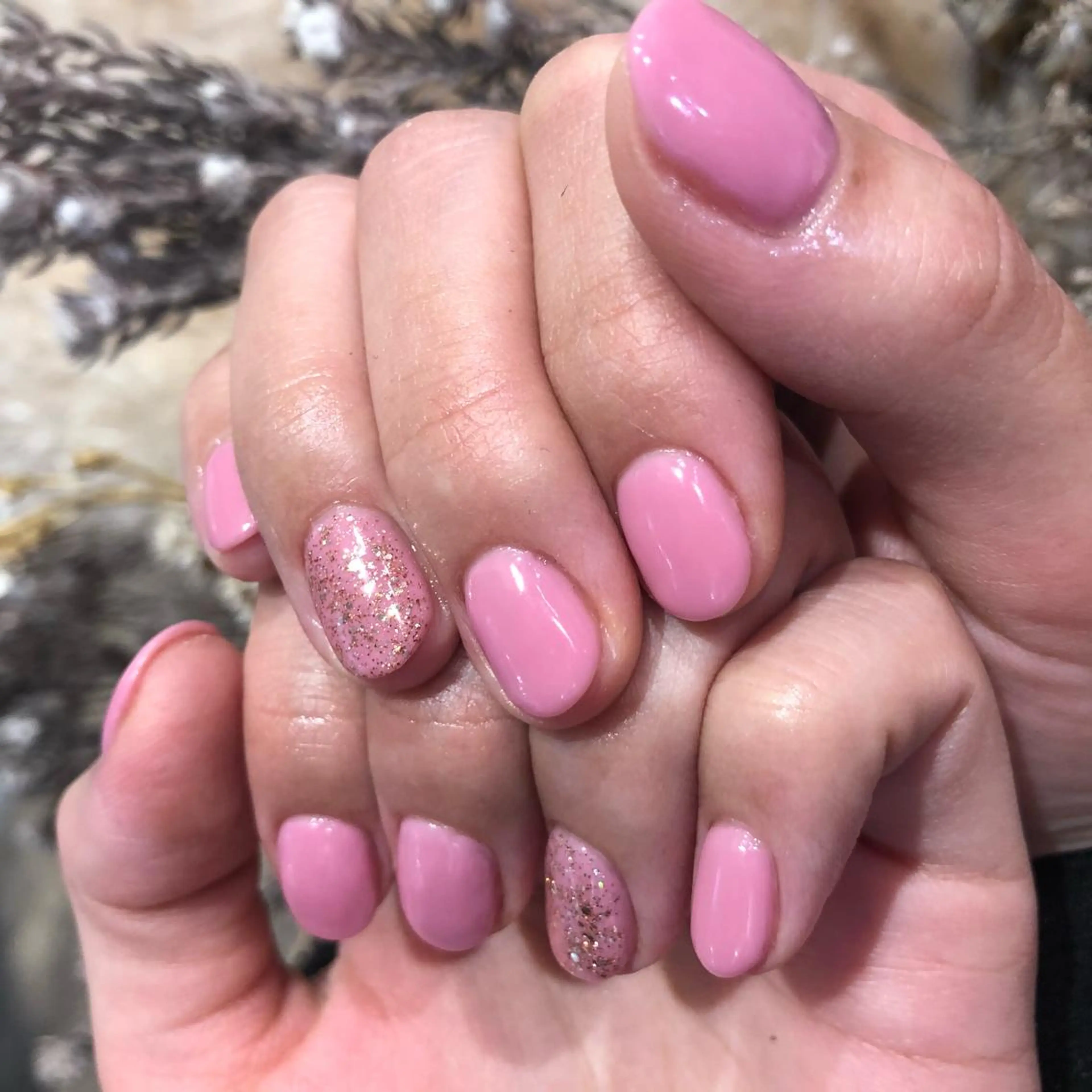 ネイル ラメ(グリッター) ピンク Classy【クラッシー】所属・Classy: Mizukiのネイルデザイン