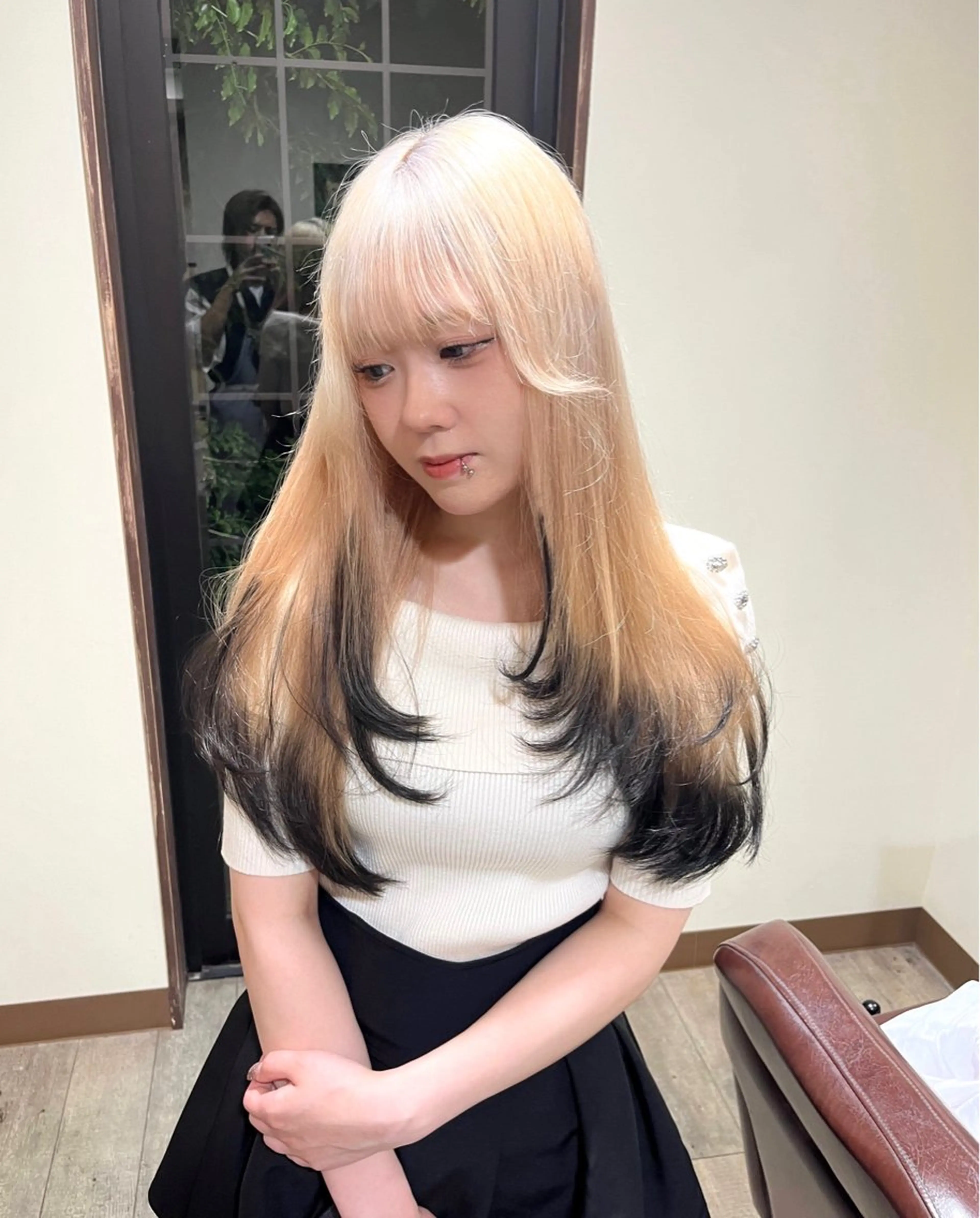 ロング レイヤーカット カット ヘアカラー トリートメント 💫レイヤーカット✨ 透明感カラー工藤雄大のヘアスタイル