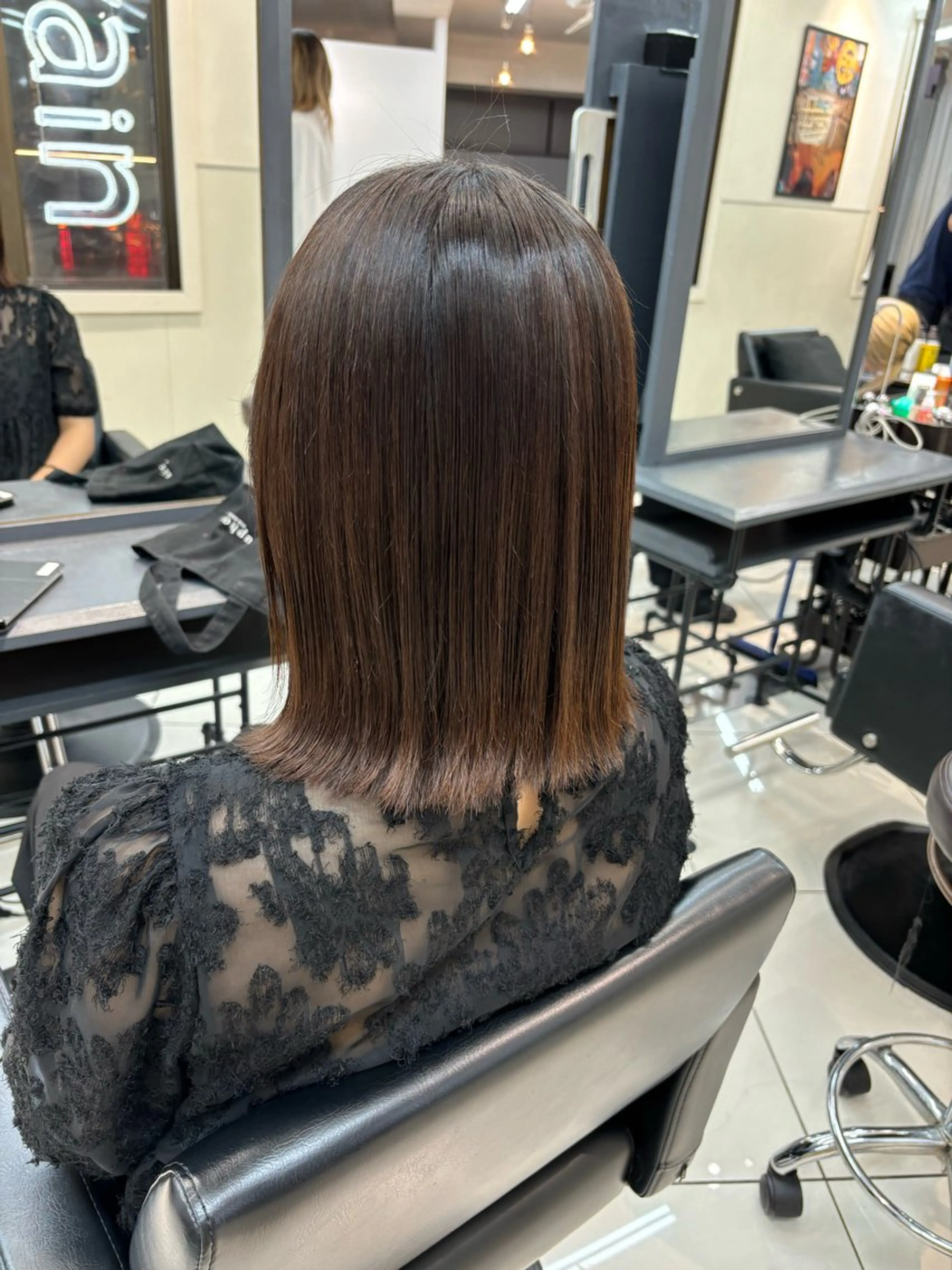 カット ヘアカラー トリートメント RIN パーマ/暖色カラーのヘアスタイル