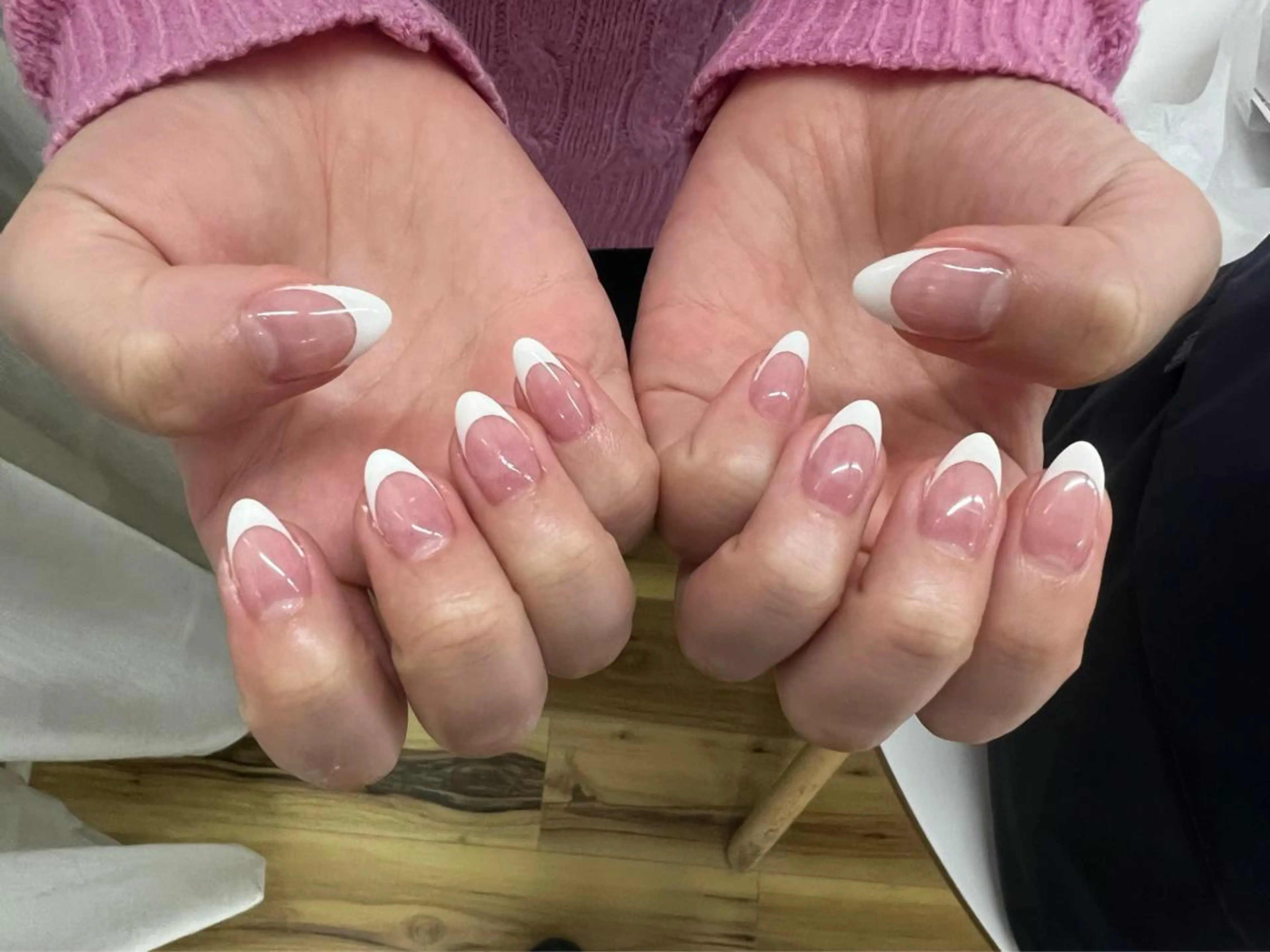 ネイル クリアネイル フレンチネイル ハンドネイル MAXKELLY 平井のネイルデザイン