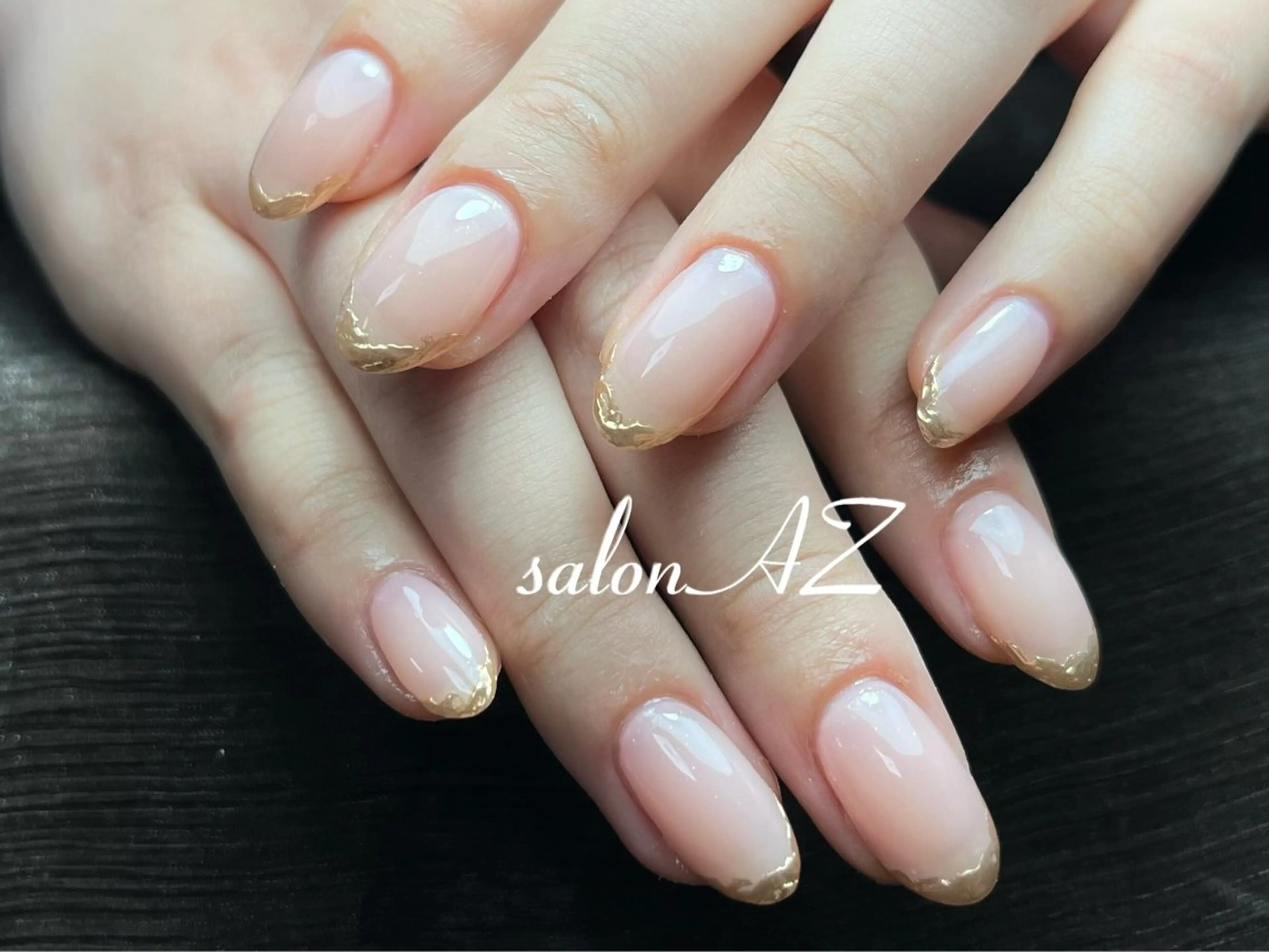 ネイル 長さ出し フットネイル フレンチネイル マグネットネイル ニュアンスネイル salon AZのネイルデザイン
