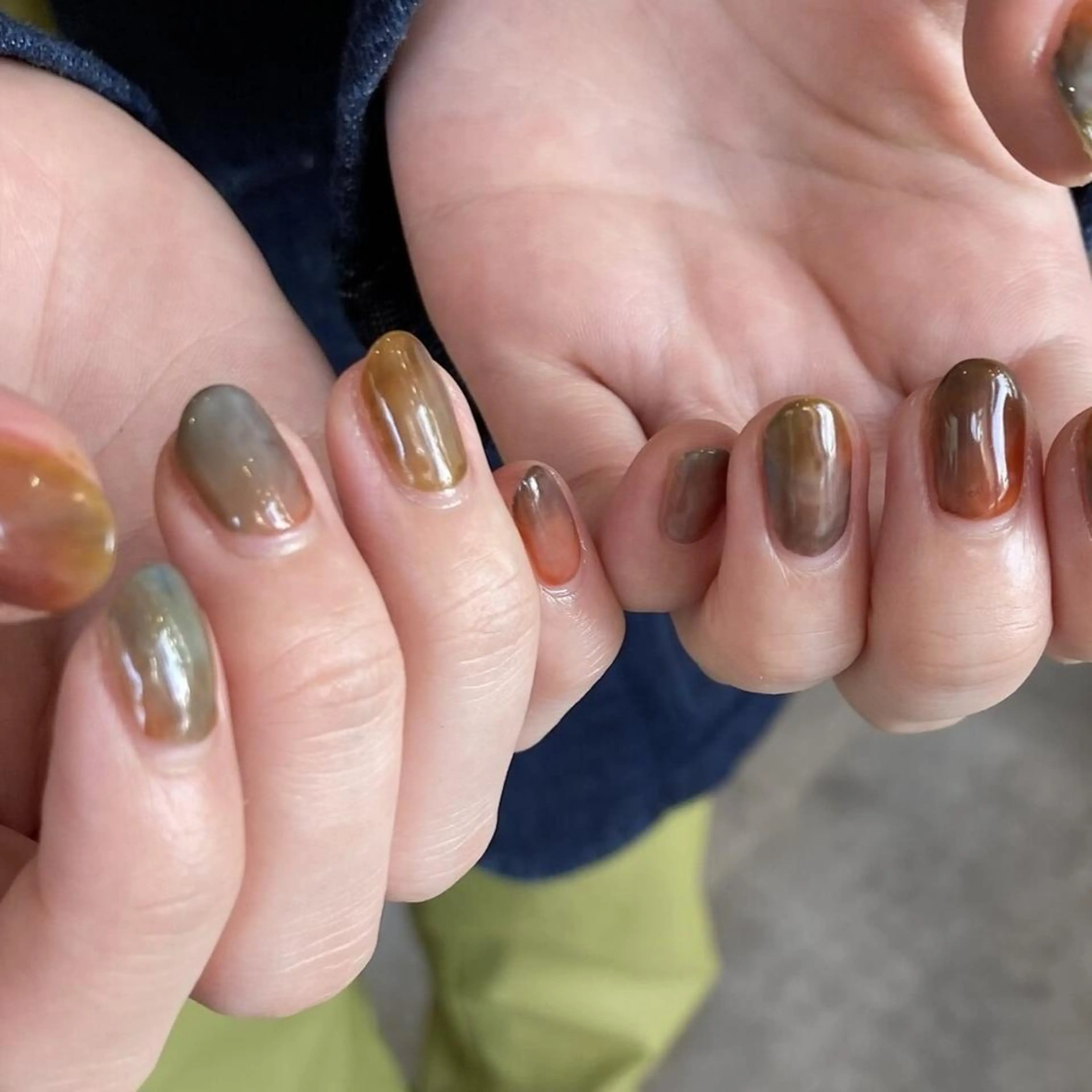 ネイル アートネイル ジェルネイル ラメ(グリッター) ニュアンスネイル パラジェル 【パラジェル認定】 newiネイル京橋のネイルデザイン