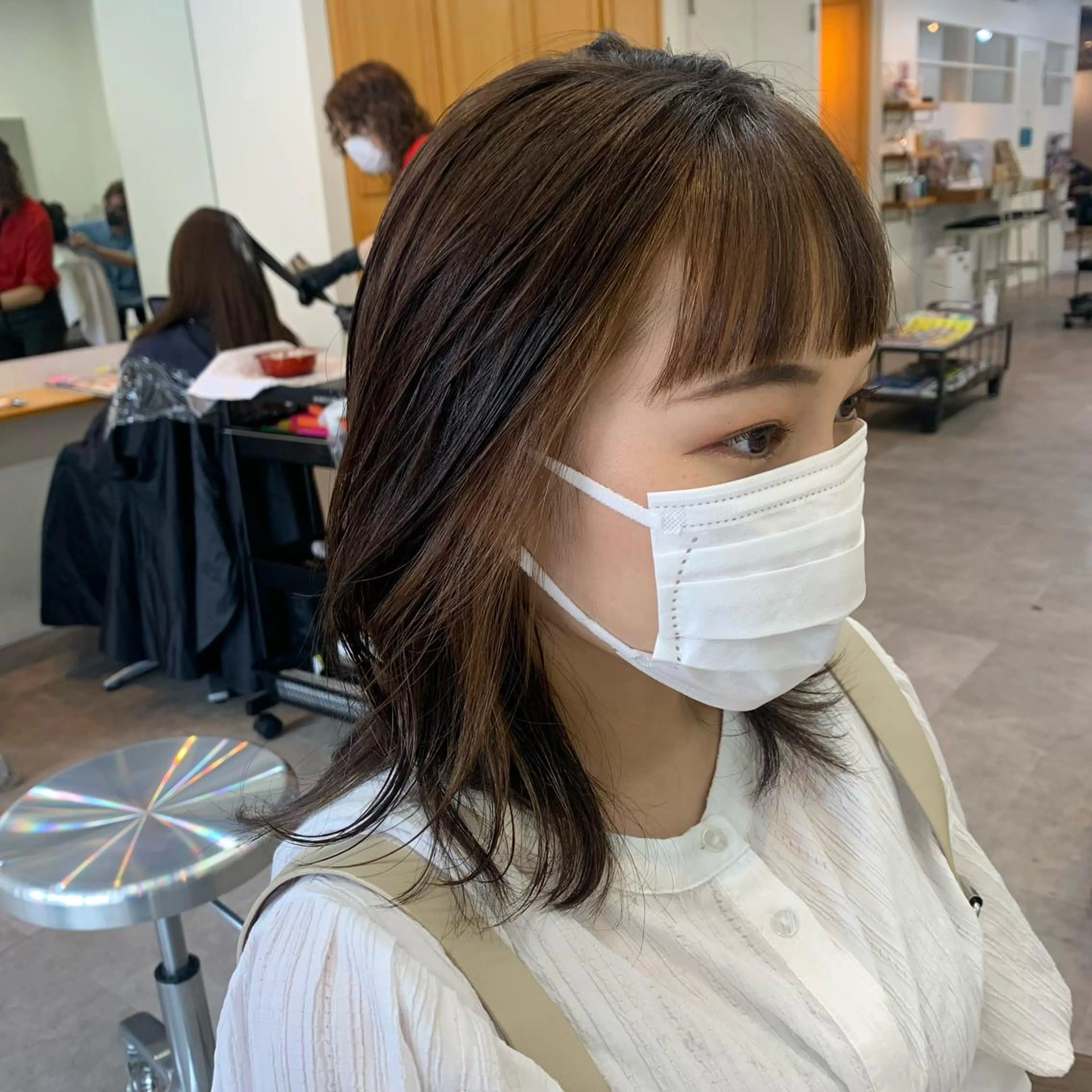 ミディアム カラー AR.MARA hair  studio所属・ウェーブパーマ サトウヒカルのヘアスタイル