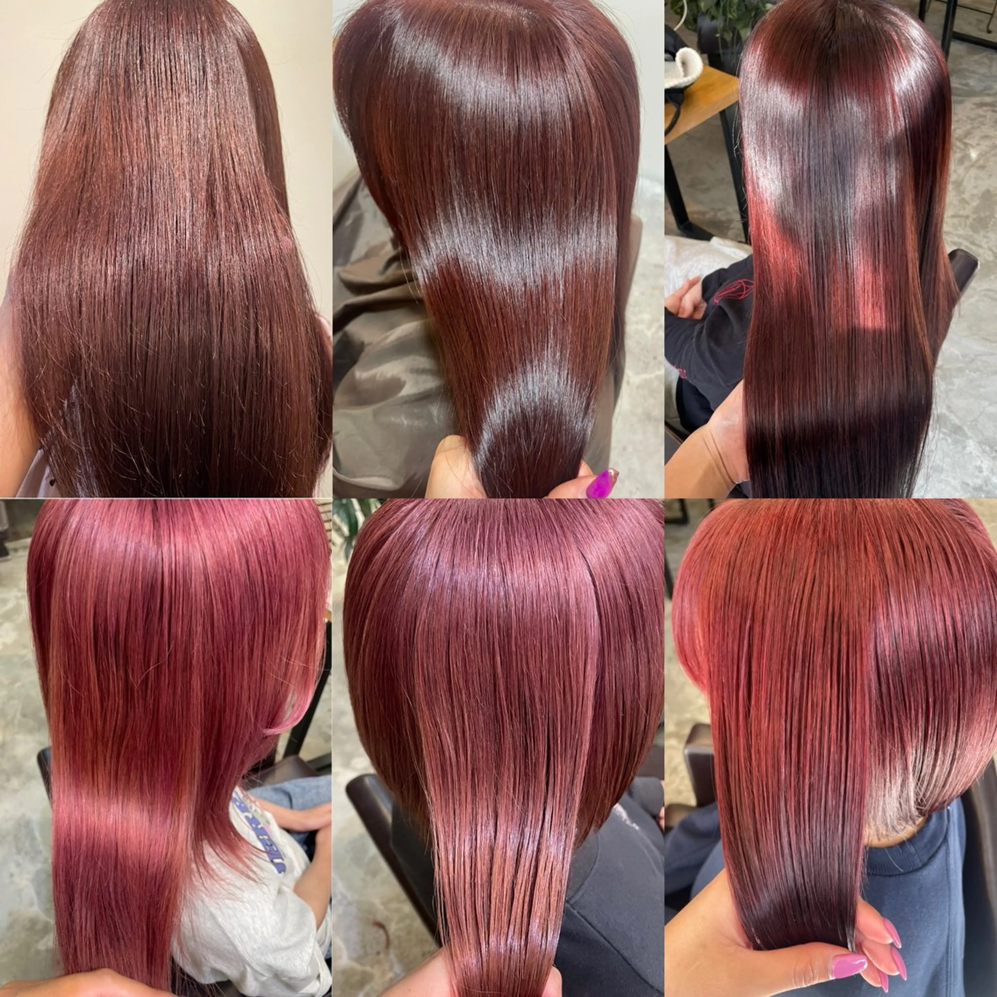 🌹大人可愛い暖色カラー🌹ブリーチなしダブルカラー➕レブリン酸2stepトリートメント ¥１２６００の写真