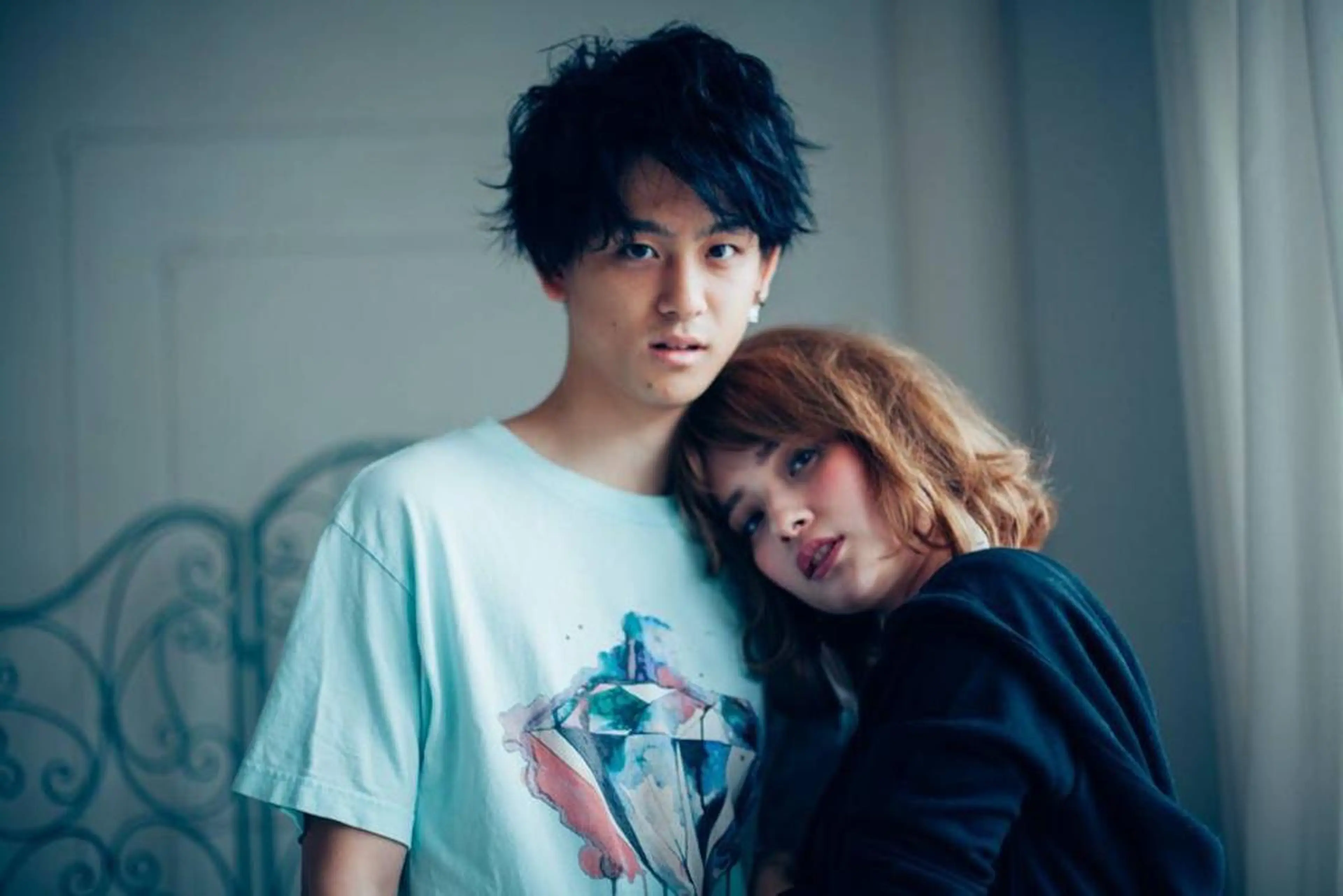 ミディアム パーマ メンズ 林 里美のヘアスタイル