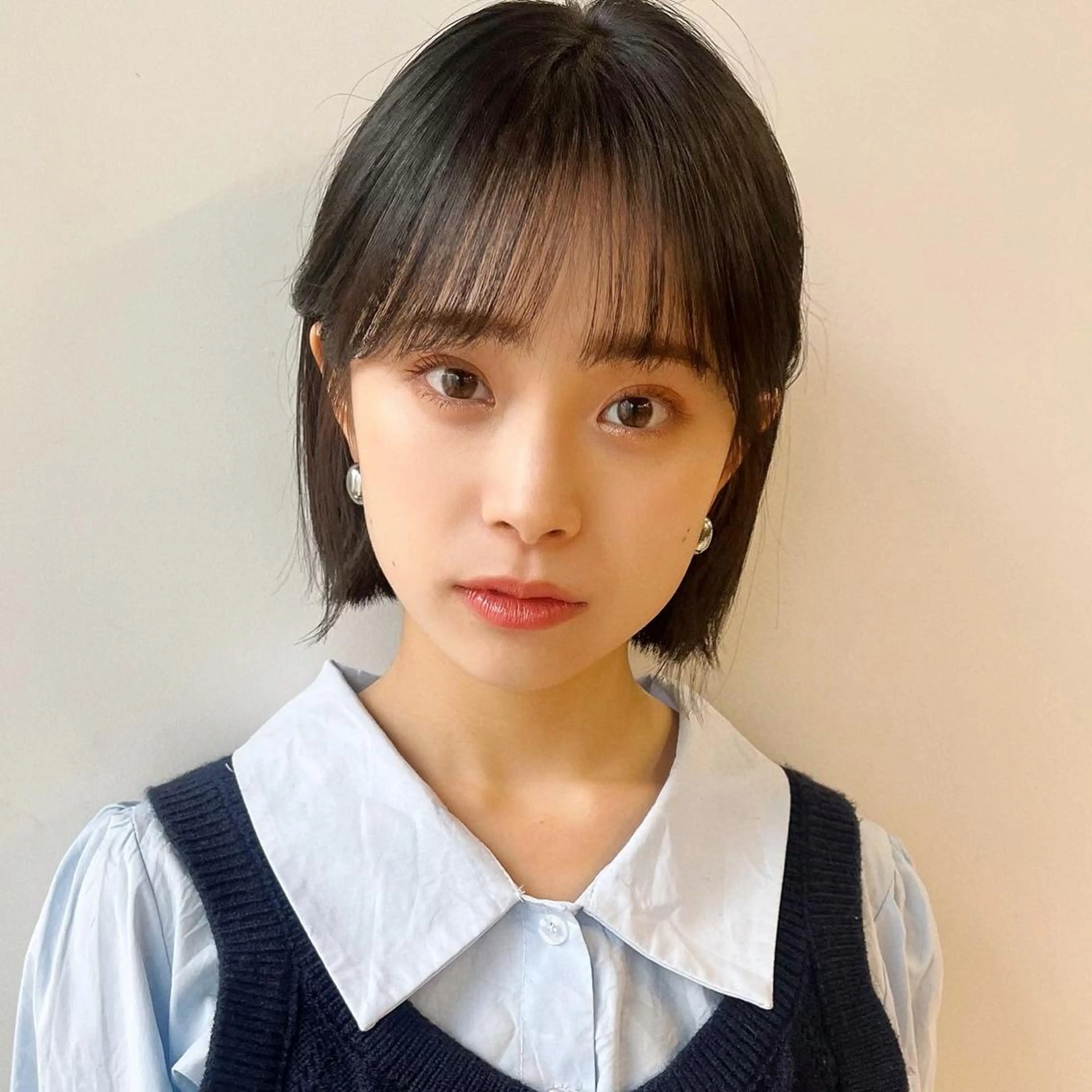 ミディアム カラー カット ヘアカラー トリートメント 🌱小顔ヘア/ボブ ミディアム/双葉🌱のヘアスタイル