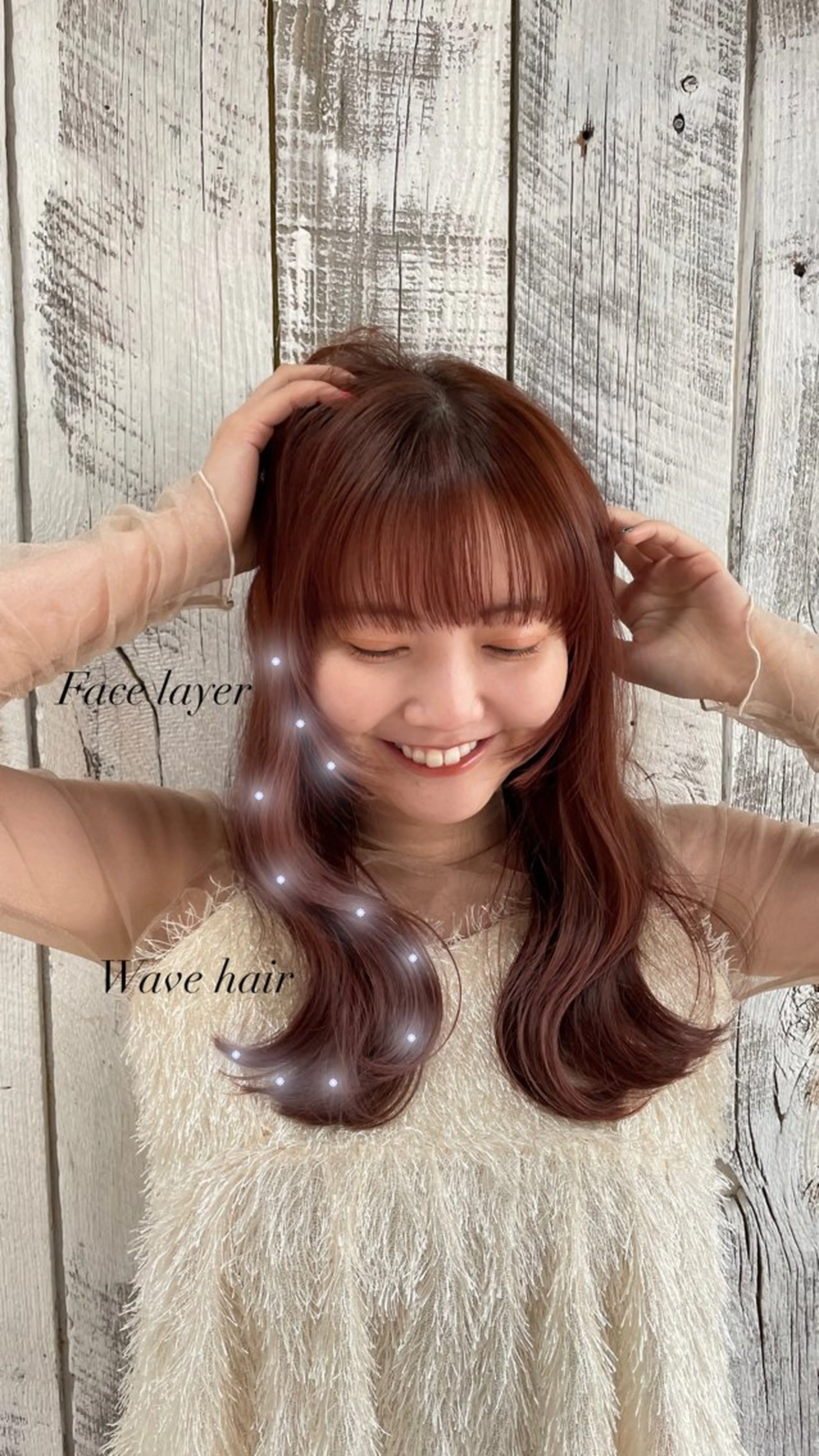 ミディアム ♥️透明感×抜け感 ベージュ/佑珠♥️のヘアスタイル