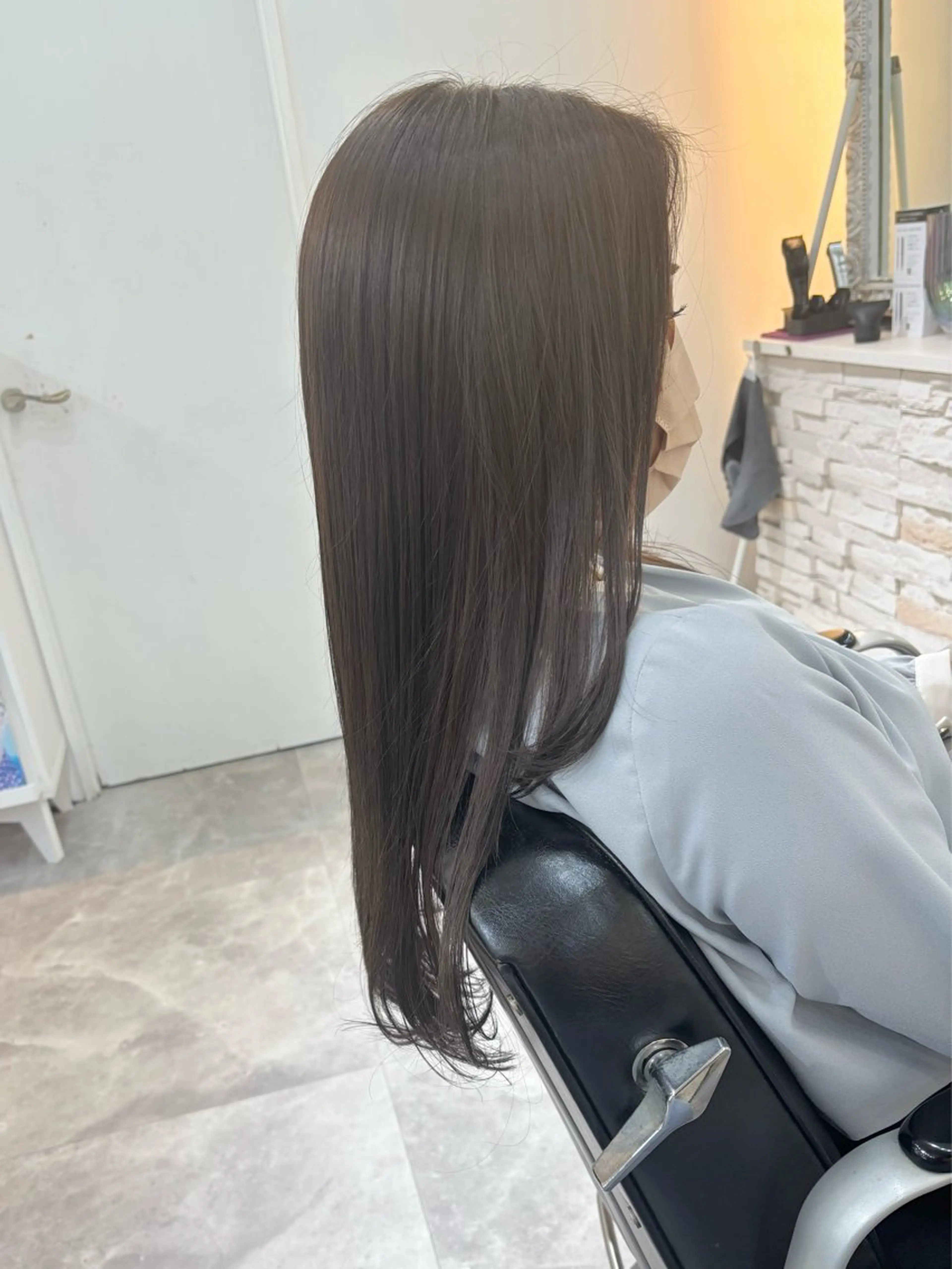 ロング カラー ベージュカラー グレージュ SoRa所属・ショート/ボブ /髪質改善縮毛矯正のヘアスタイル