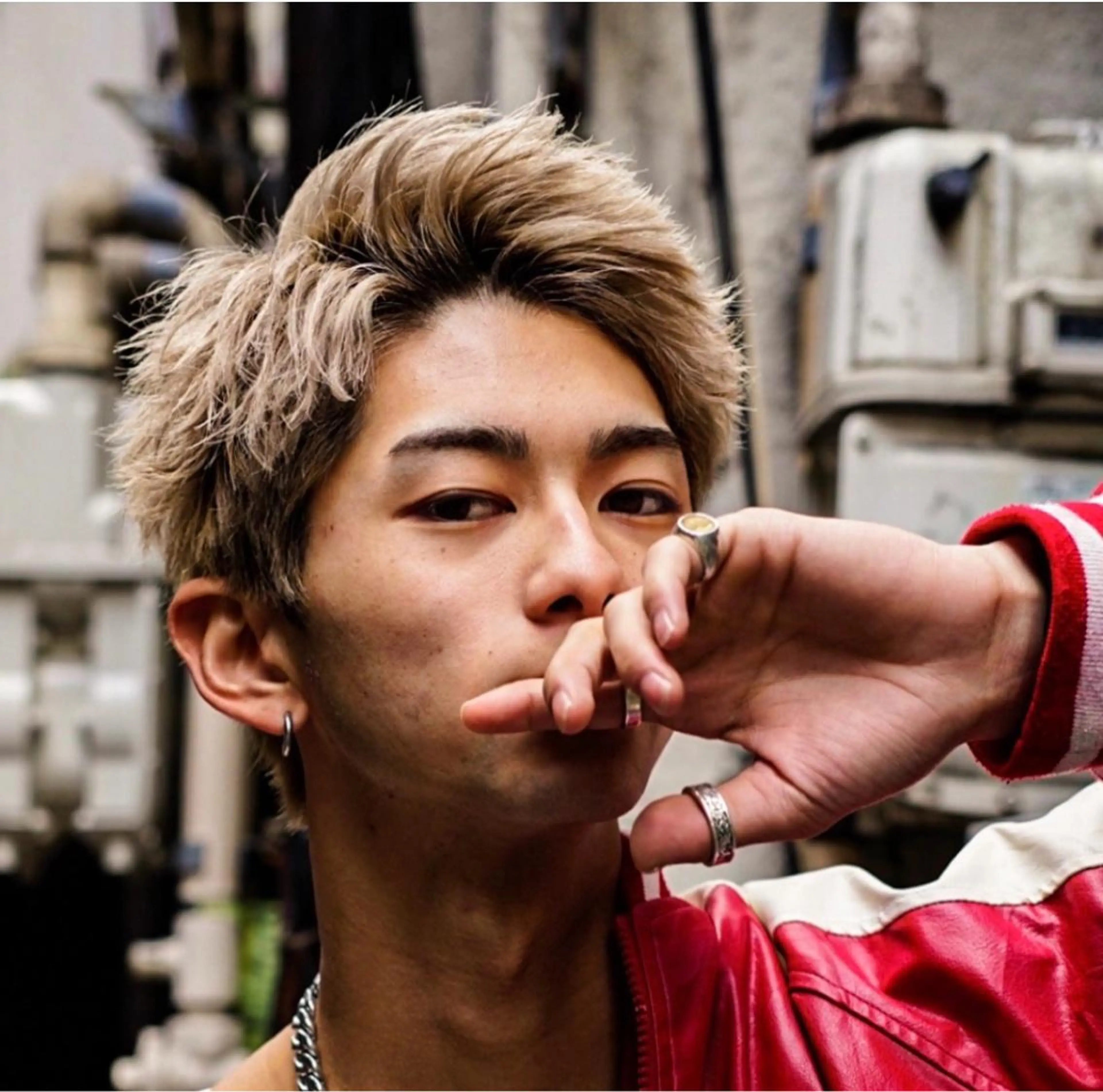 ショート カラー パーマ ヘアアレンジ メンズ キッズ ゴールド所属・圧倒的に過去1/ メンズ美容師/ゆきとのヘアスタイル