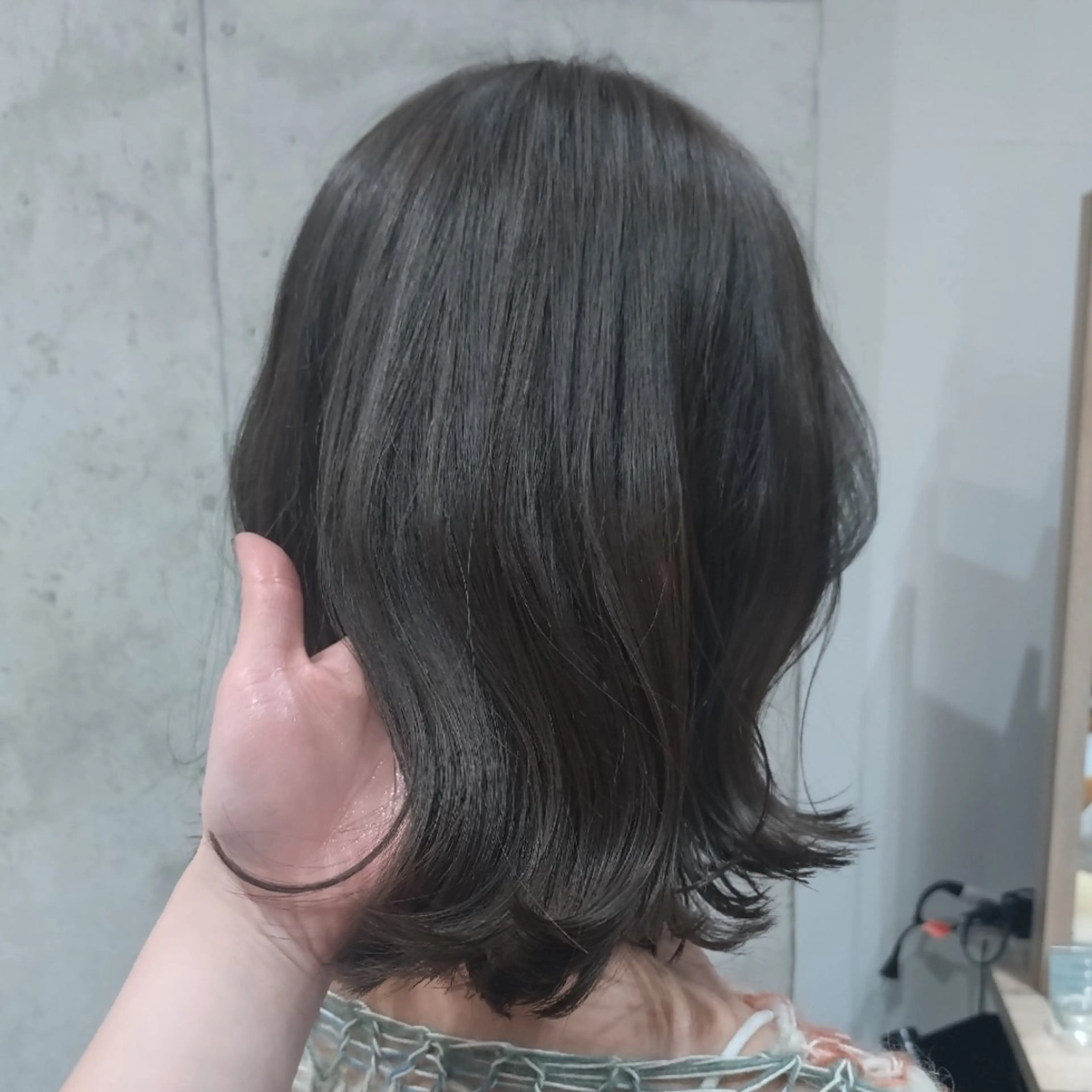ミディアム カラー カット ヘアカラー トリートメント ヘアアレンジ/柔らか 艶カラー/AKARIのヘアスタイル