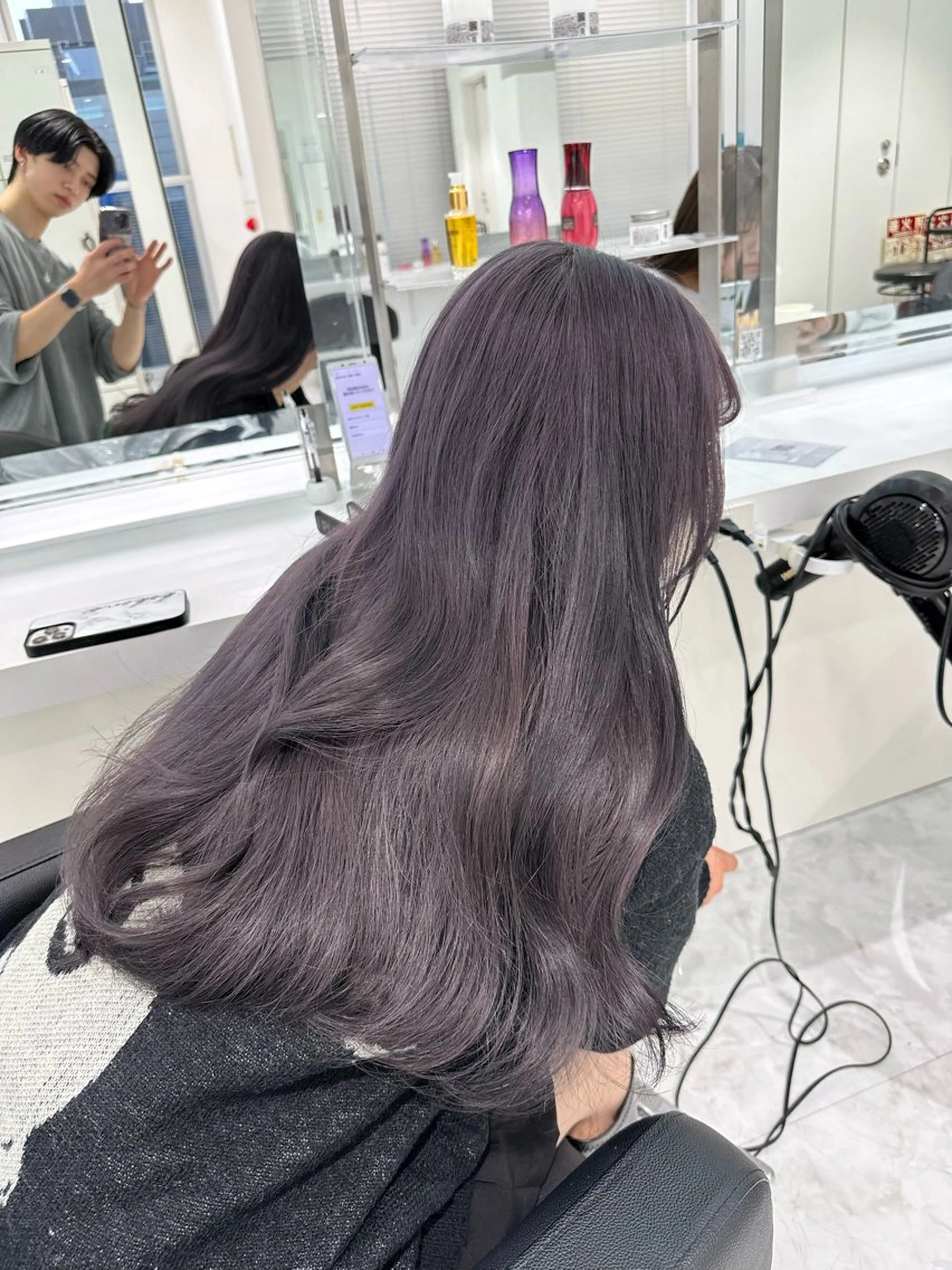 セミロング カラー ヘアカラー ♡上品韓国髪♡ブラ ウン/SAYATOのヘアスタイル