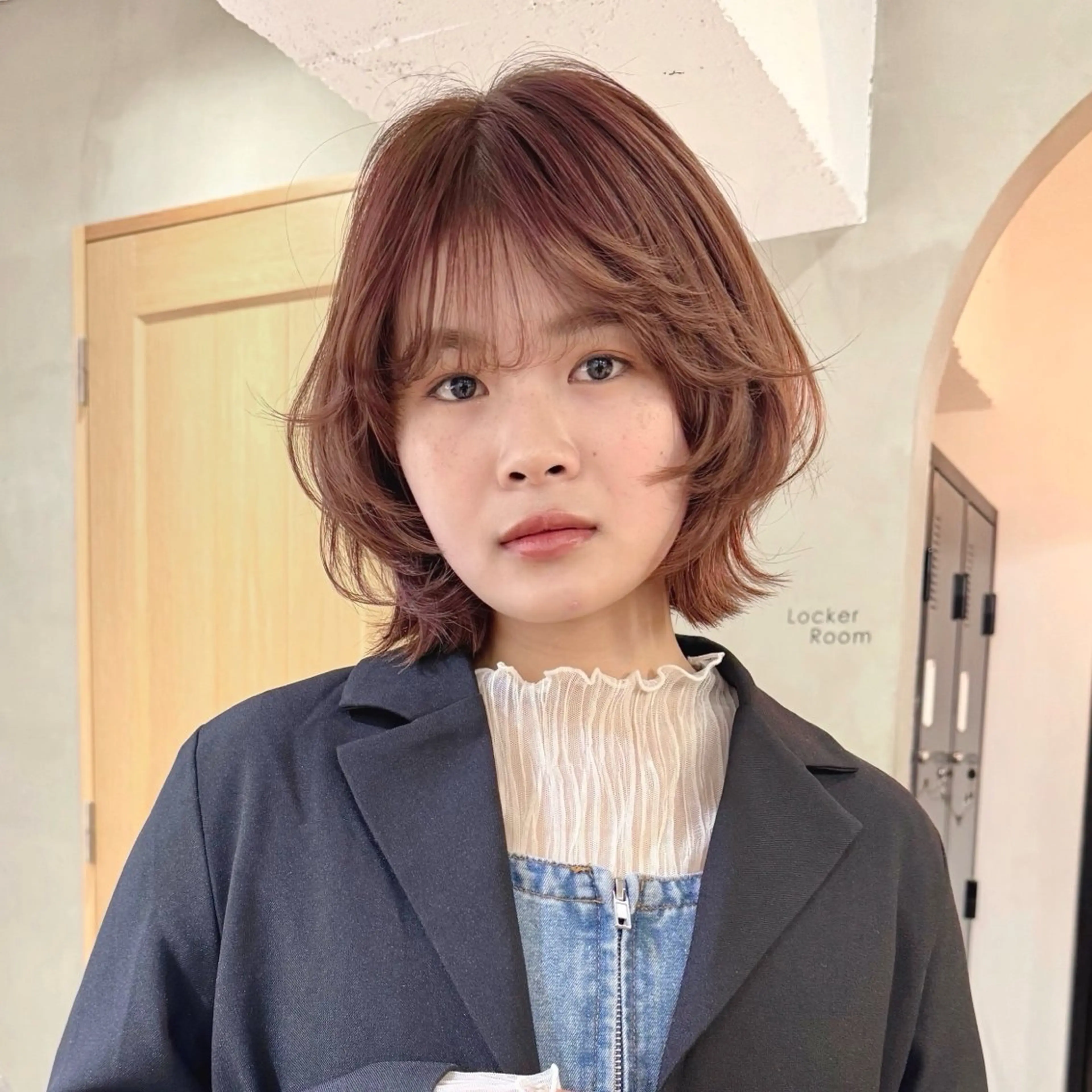ミディアム カラー ボブレイヤー ボブ レイヤーカット カット ヘアカラー トリートメント ボブ/レイヤー 🌟梅田盛一🌟のヘアスタイル
