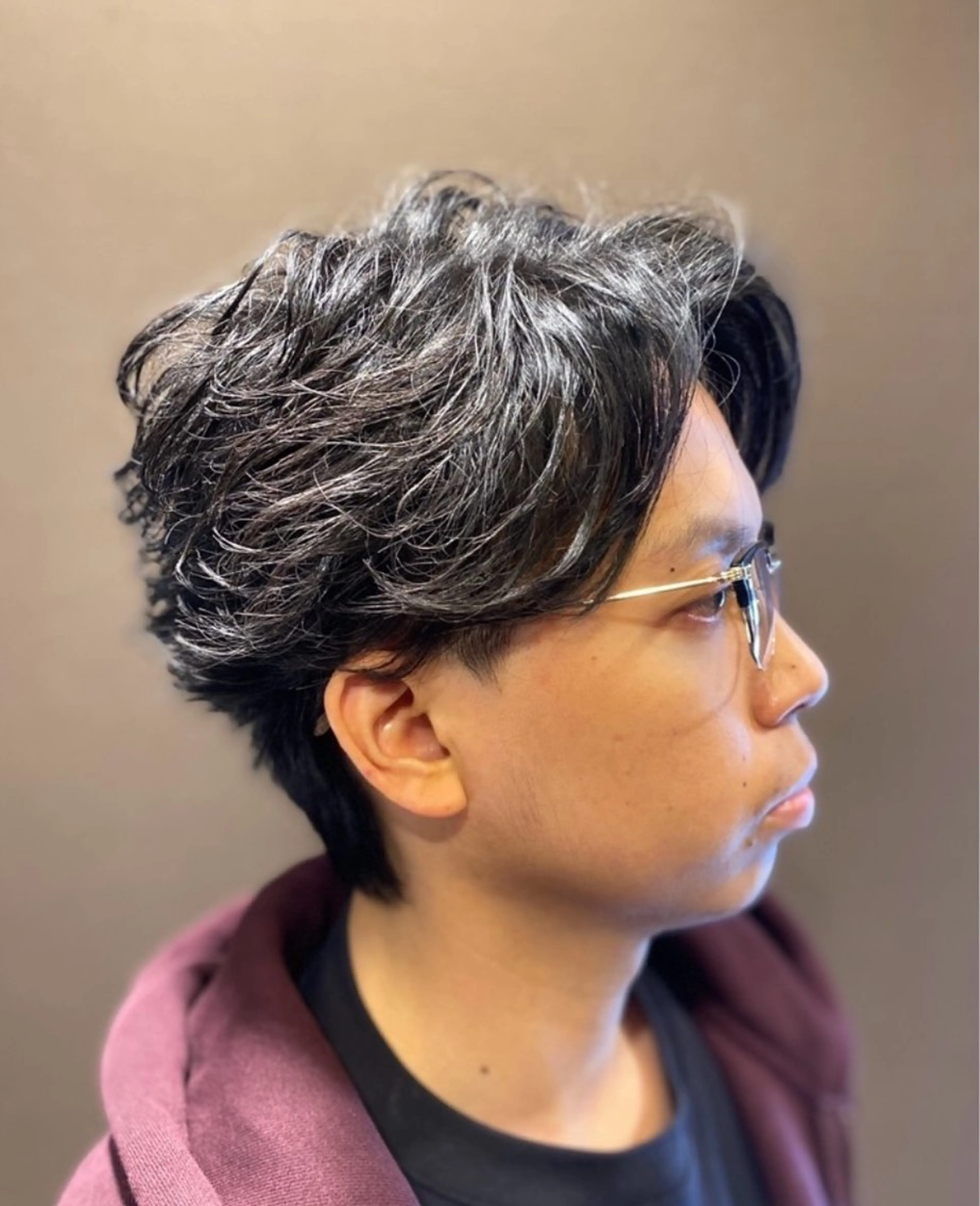 ショート パーマ 似合わせカット 大泉 和也のヘアスタイル