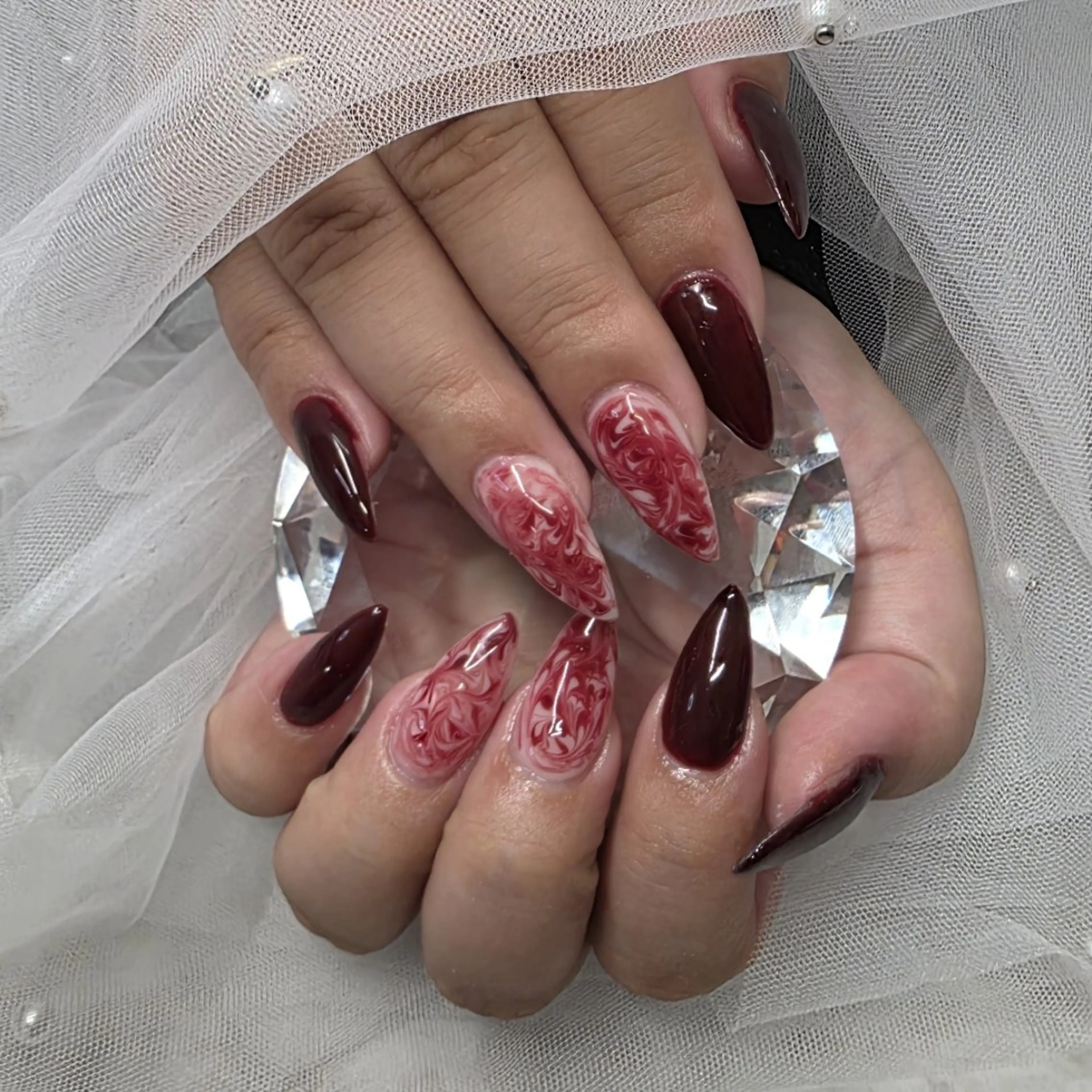 ネイル 大理石ネイル(マーブル) nailsalon glow sayaのネイルデザイン