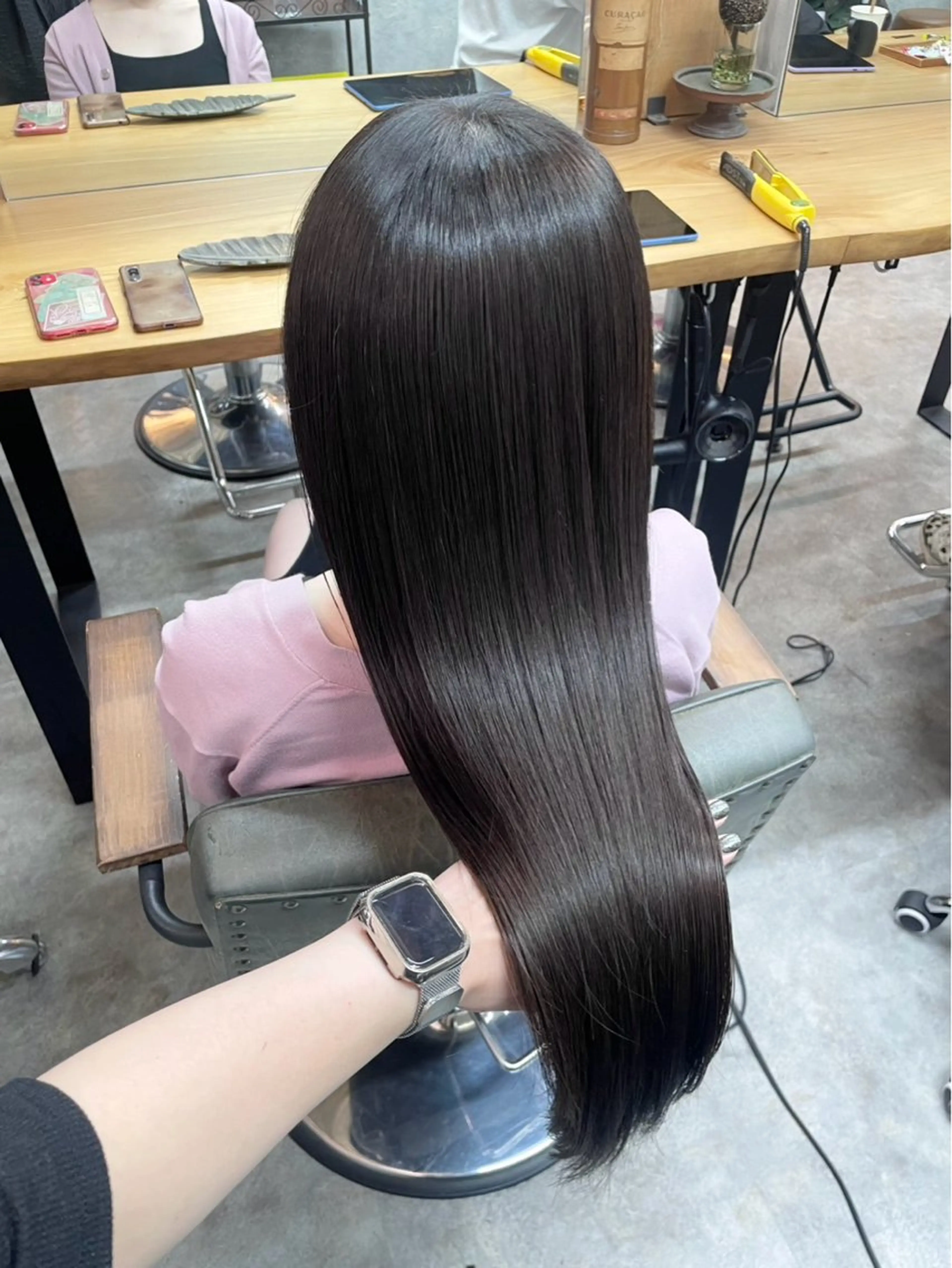 縮毛矯正の写真