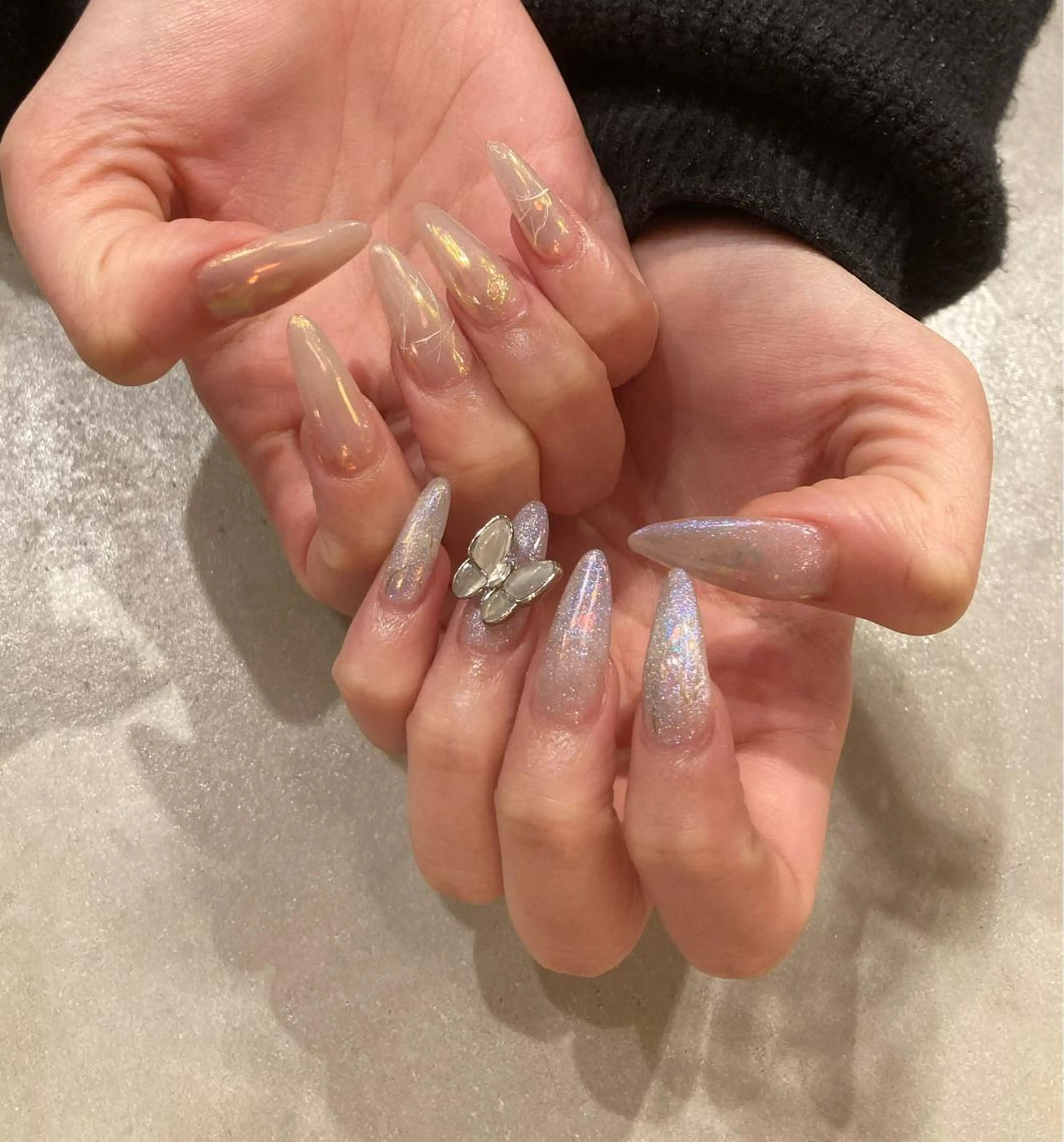ネイル 持ち込み スカルプネイル ハンドネイル nail salon Soeurのネイルデザイン
