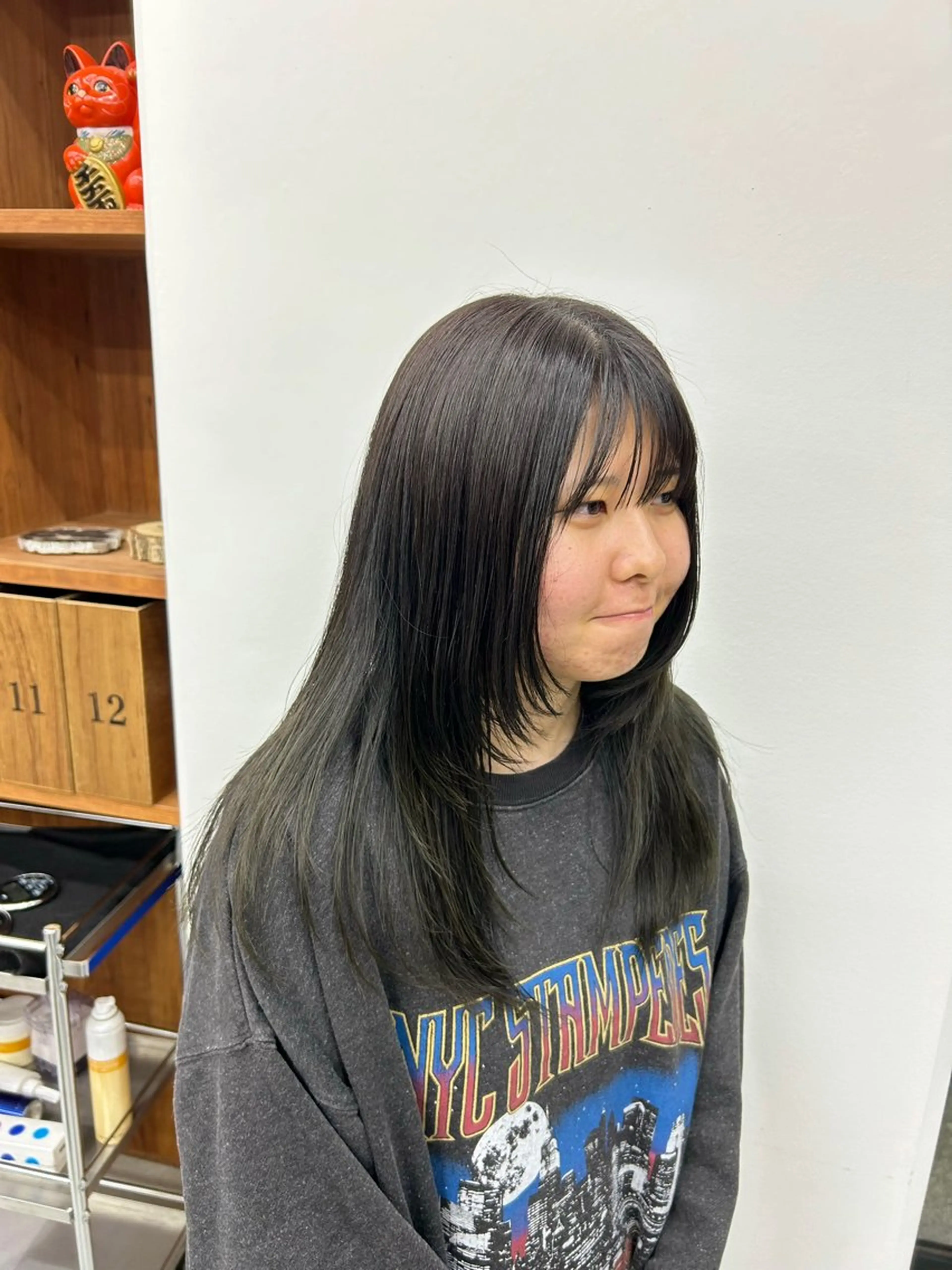 ロング レイヤーカット 藤原 あかりのヘアスタイル