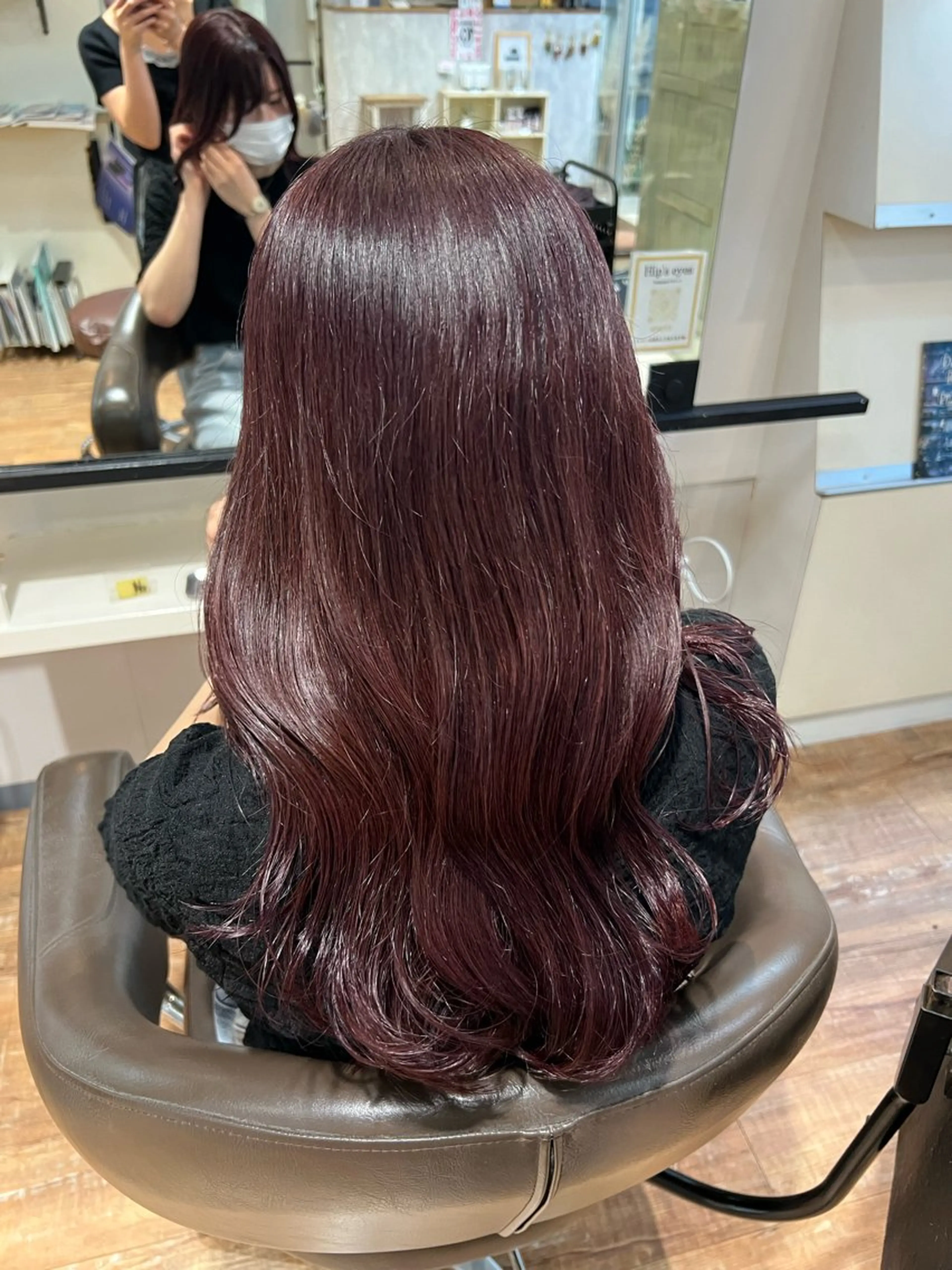 カラー カシス ピンクカラー ヘアカラー インナーカラー♡ Nanakoのヘアスタイル