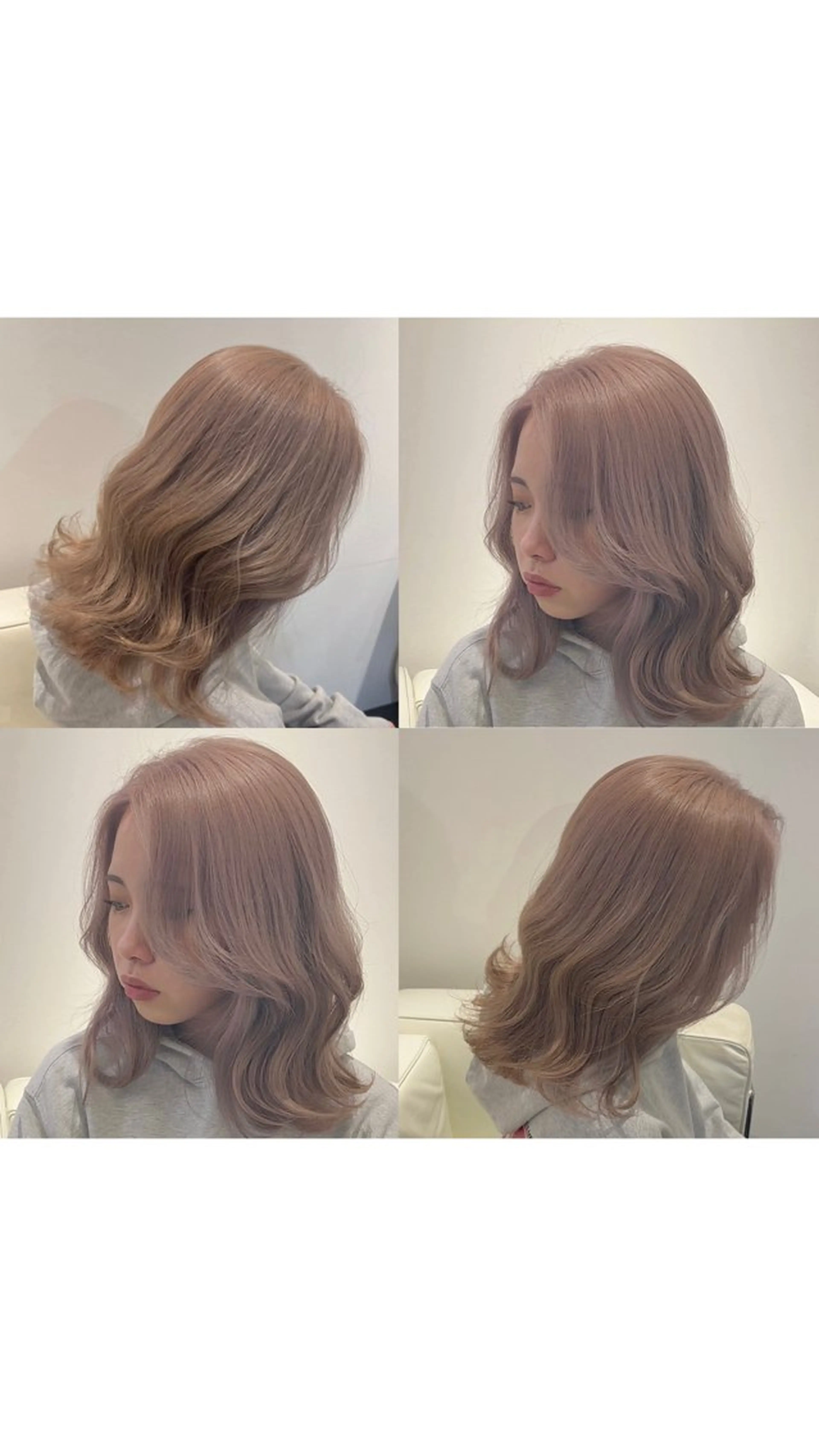 セミロング カラー ベージュカラー ミルクティーベージュ ヘアカラー トリートメント youres hair 髪質改善トリートメント&ヘッドスパ  新宿三丁目店【ユアーズヘア】所属・🦋透明感カラー 👑NODOKA🦋のヘアスタイル