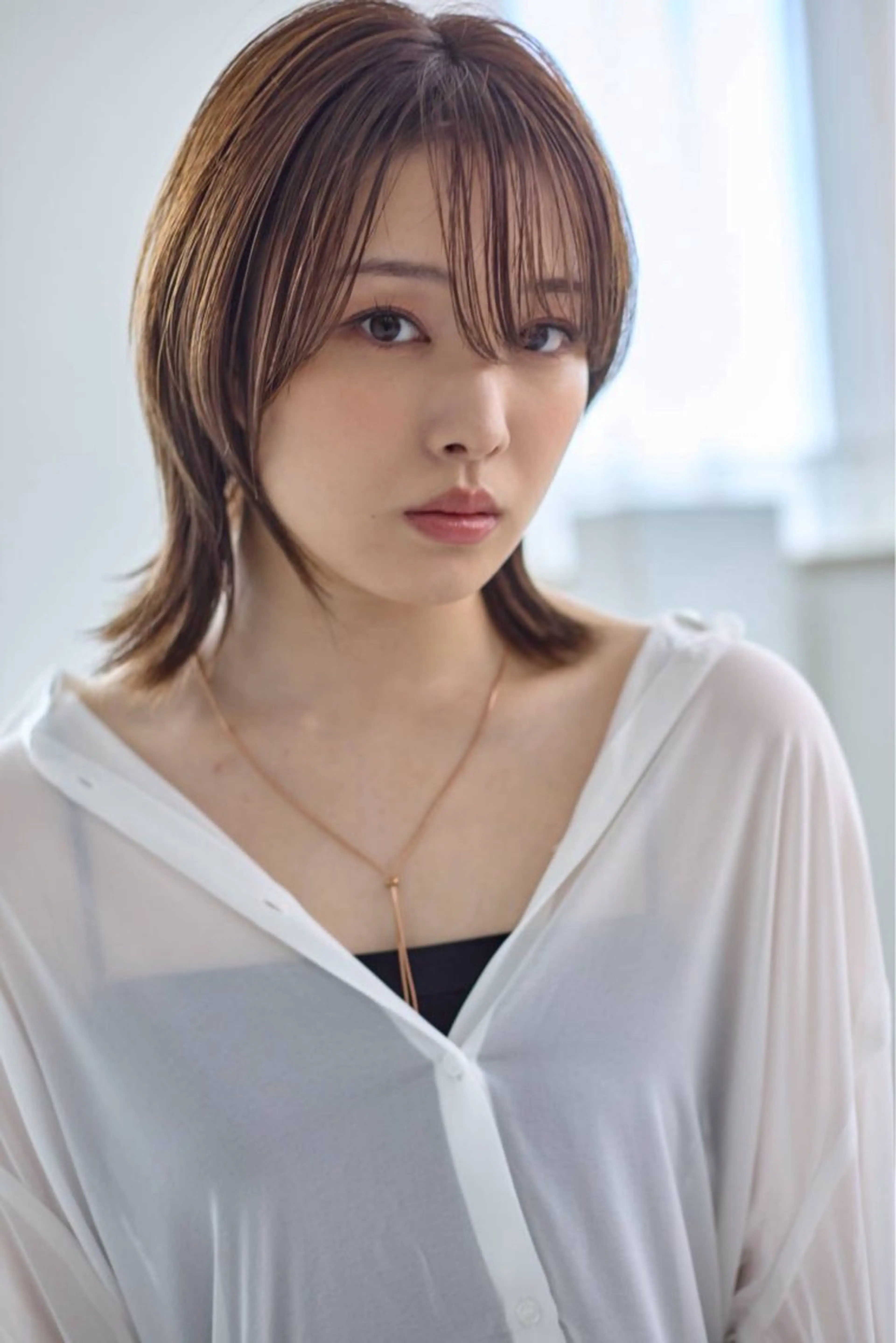 セミロング ツヤ髪職人/ みさきのヘアスタイル