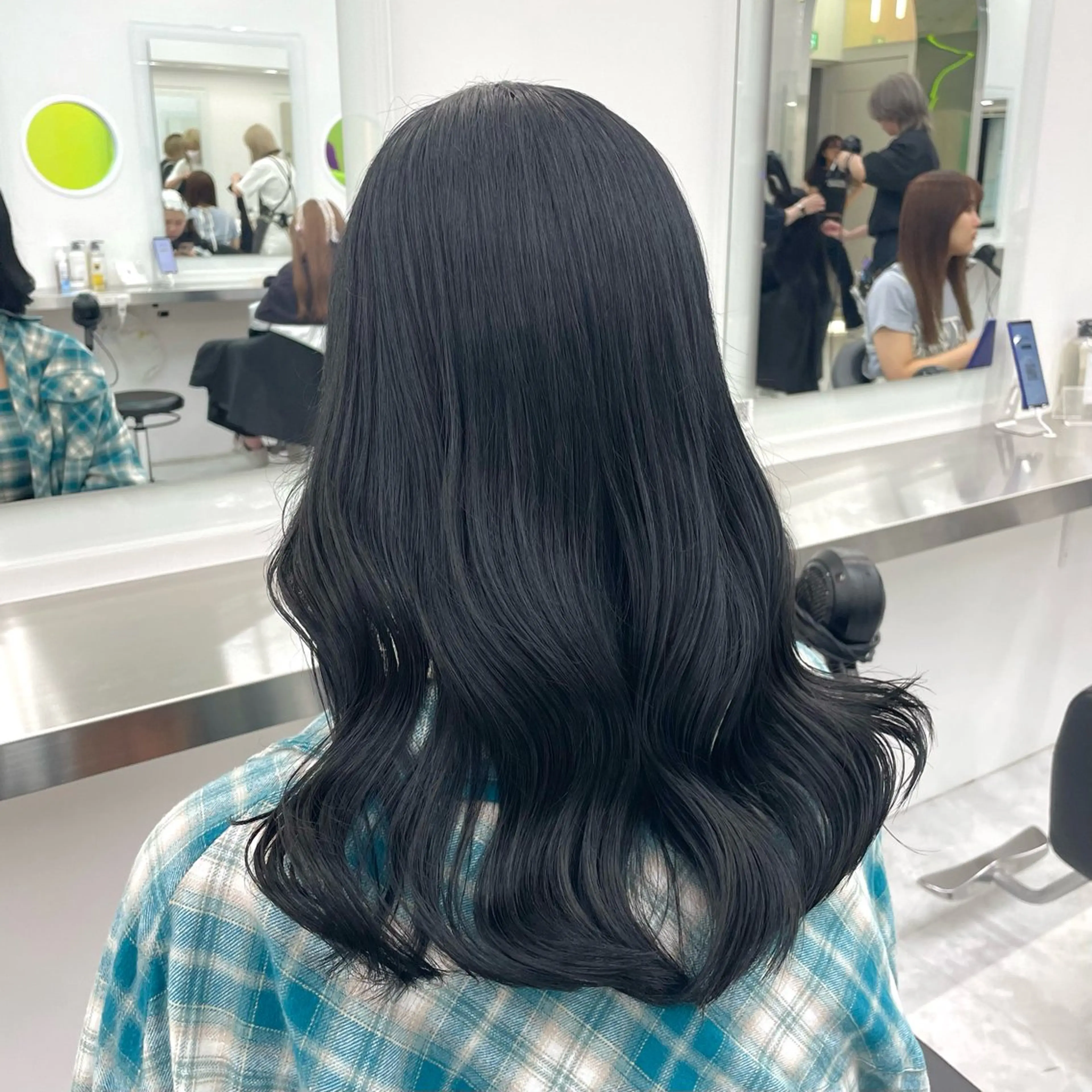 セミロング カラー ヘアアレンジ ‎🤍韓国ボブ/ 縮毛矯正🪽‪ひかりのヘアスタイル