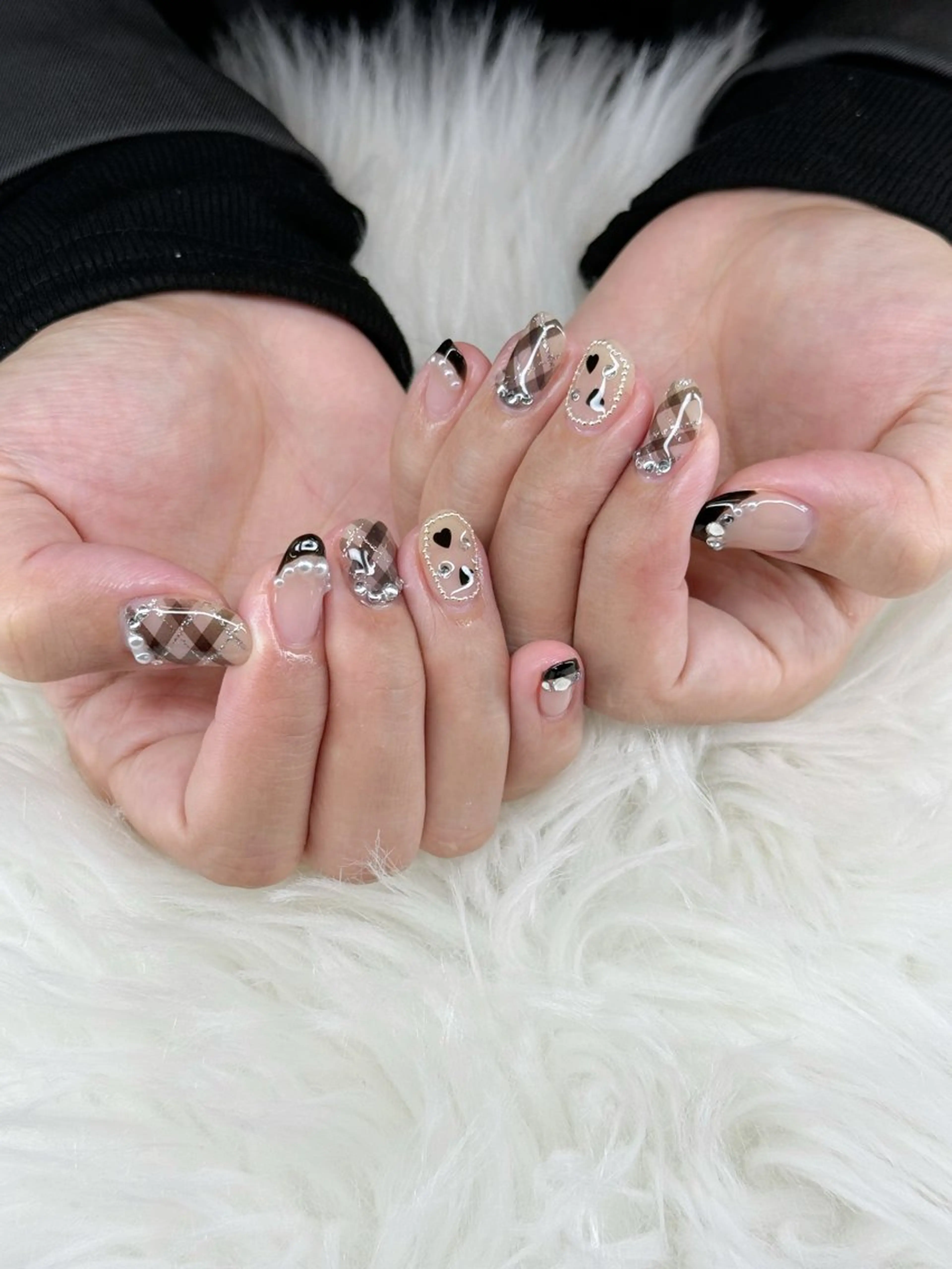 ネイル 持ち込み Agate miku🎀‧₊のネイルデザイン