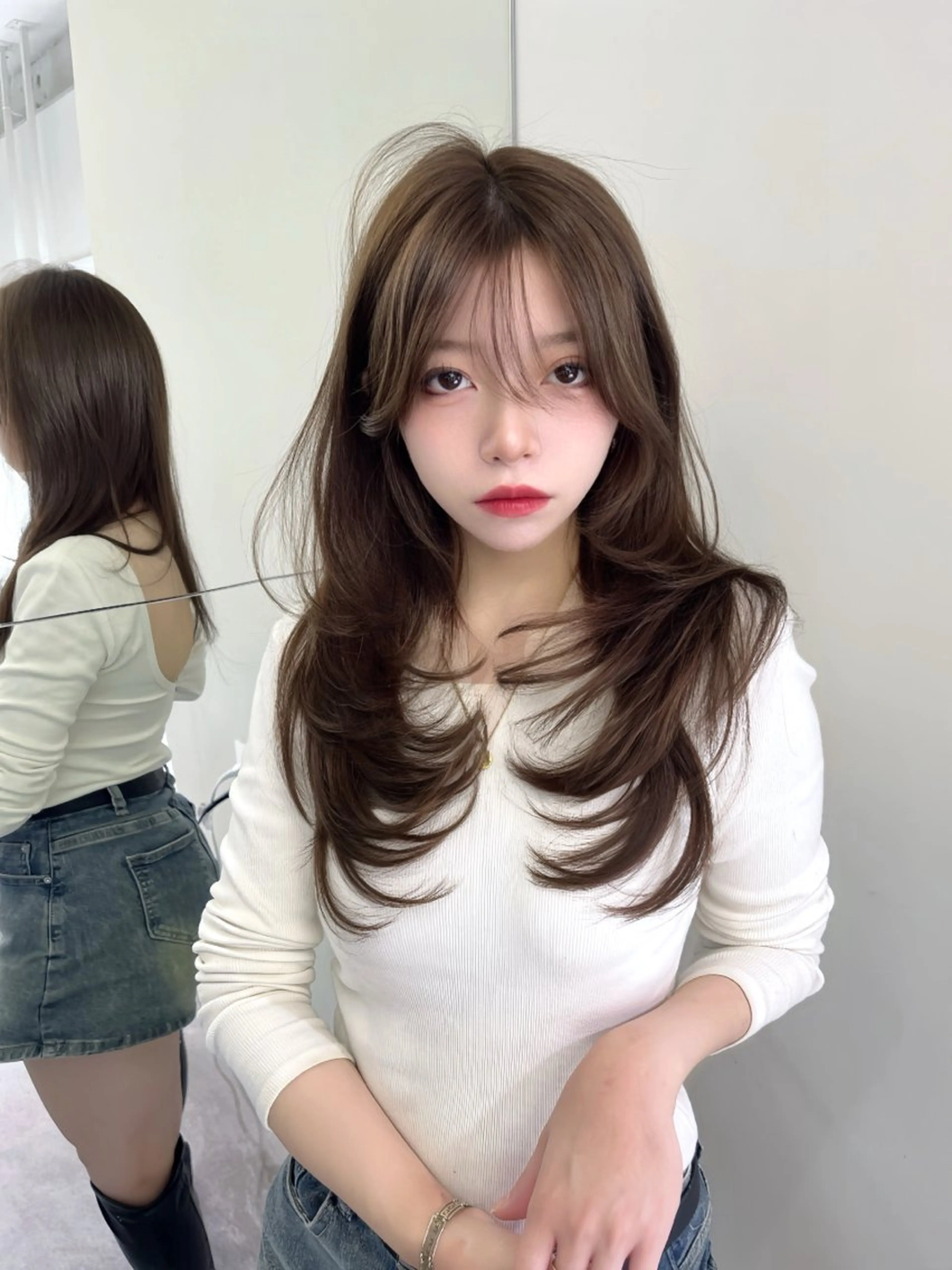 ロング カラー カット ヘアカラー トリートメント レイヤー\髪質改善\ ボブ特化\たかひろのヘアスタイル