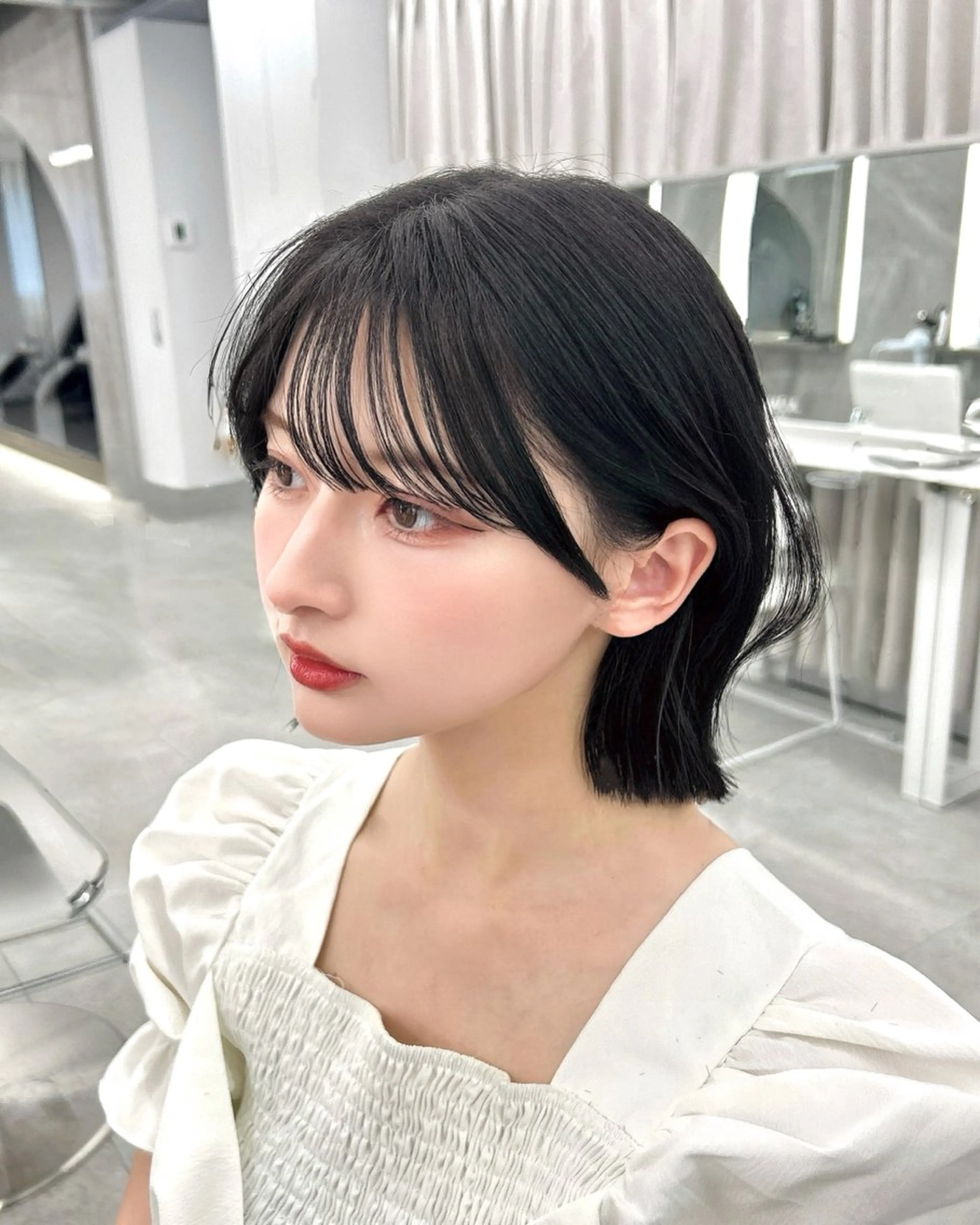 ショート 韓国顔まわり/前髪 /レイヤー/いつきのヘアスタイル