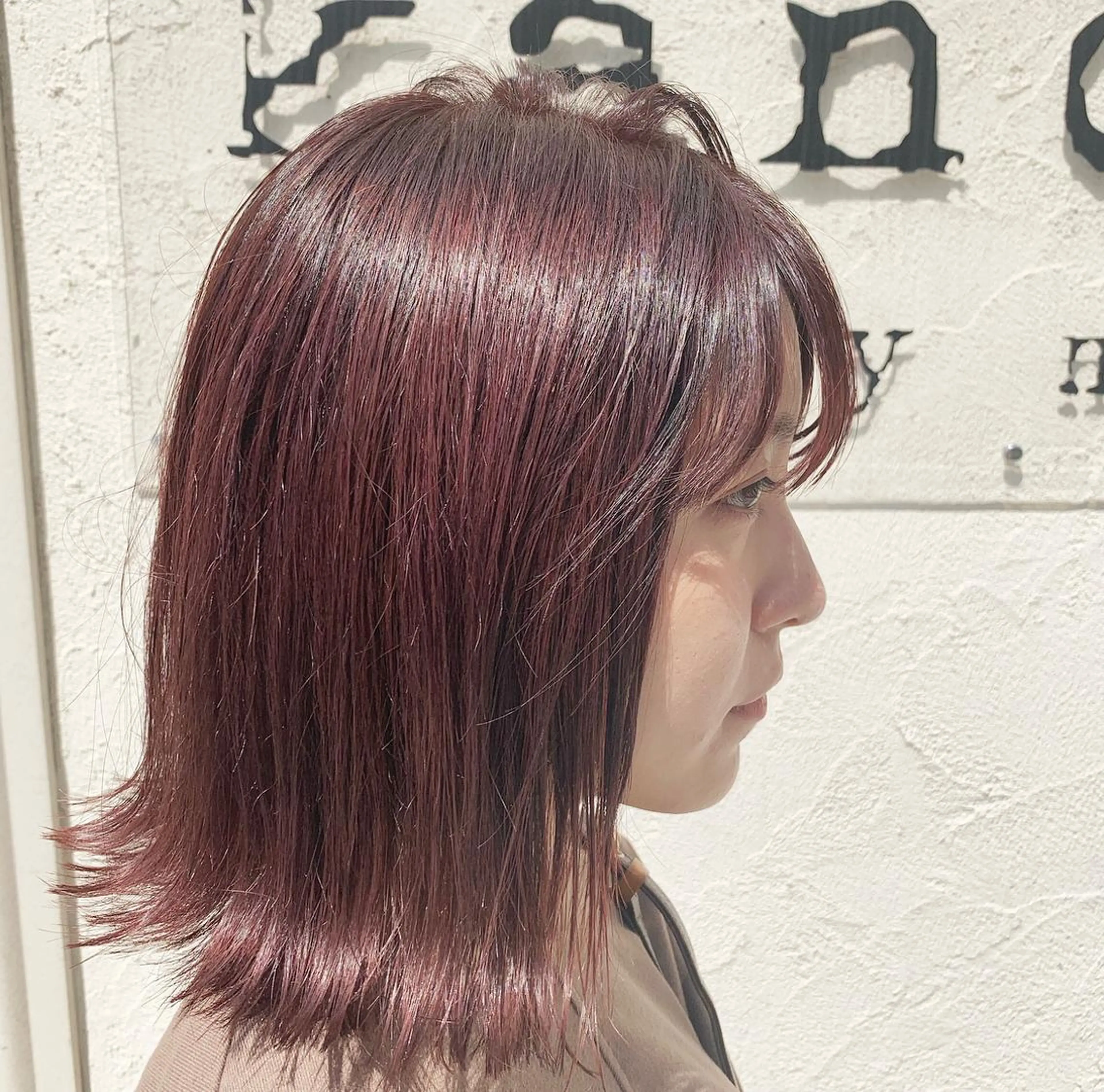 ミディアム カラー 髪質改善色素改善特化 keiのヘアスタイル