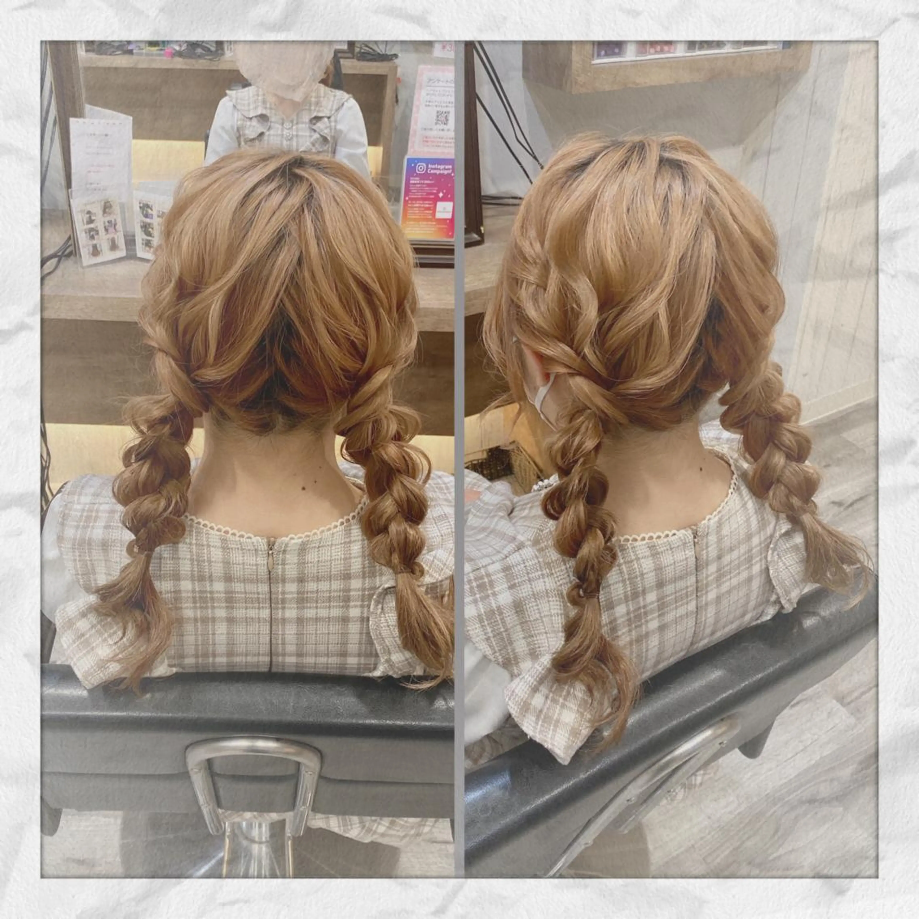 セミロング ヘアアレンジ ヘアセット ヘアセット/着付け 𓇼 松本 夏美𓇼のヘアスタイル