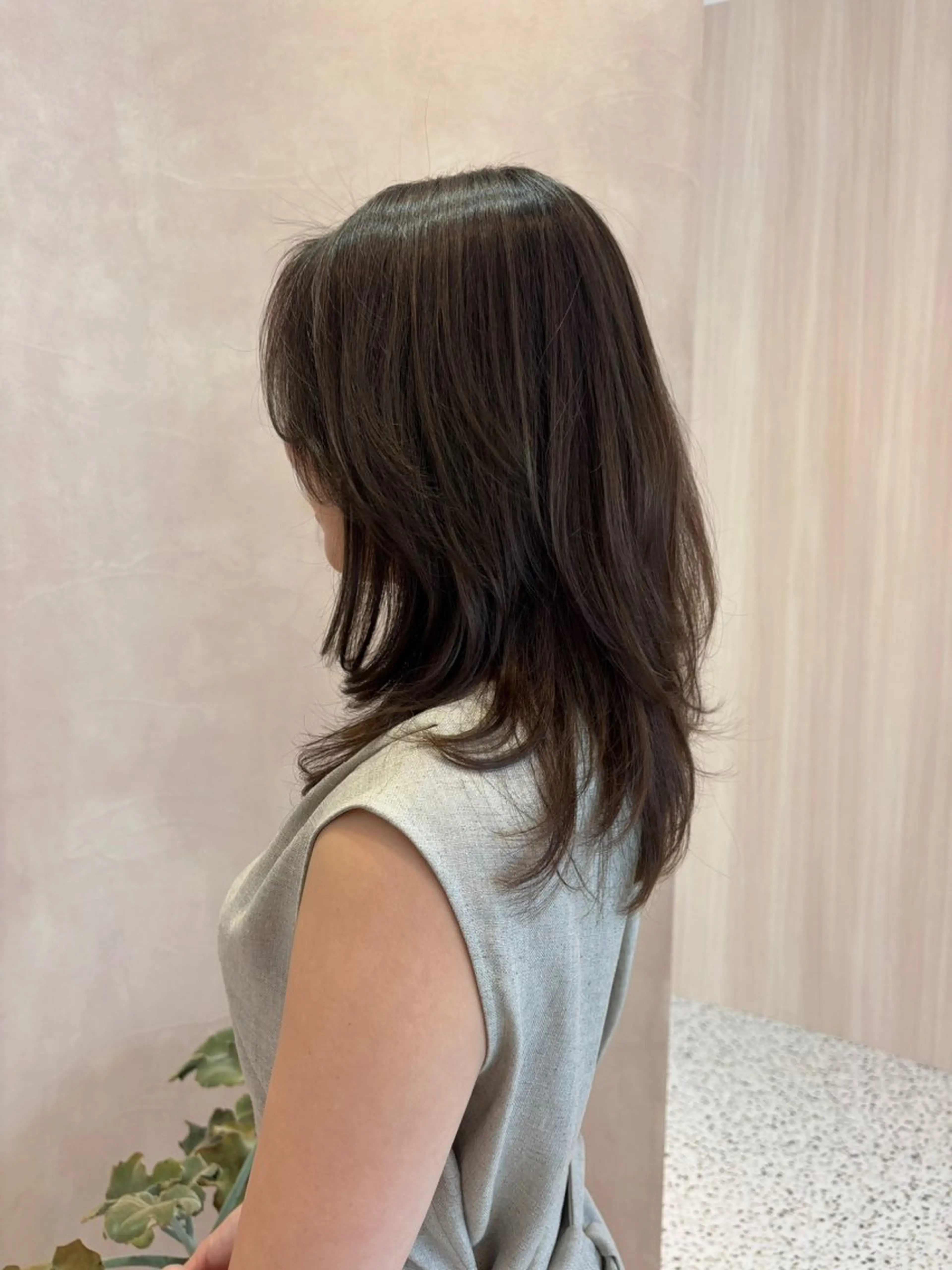 セミロング 髪質改善 on HAIR SALON所属・吉井　／髪質改善 on/キャナル博多のヘアスタイル