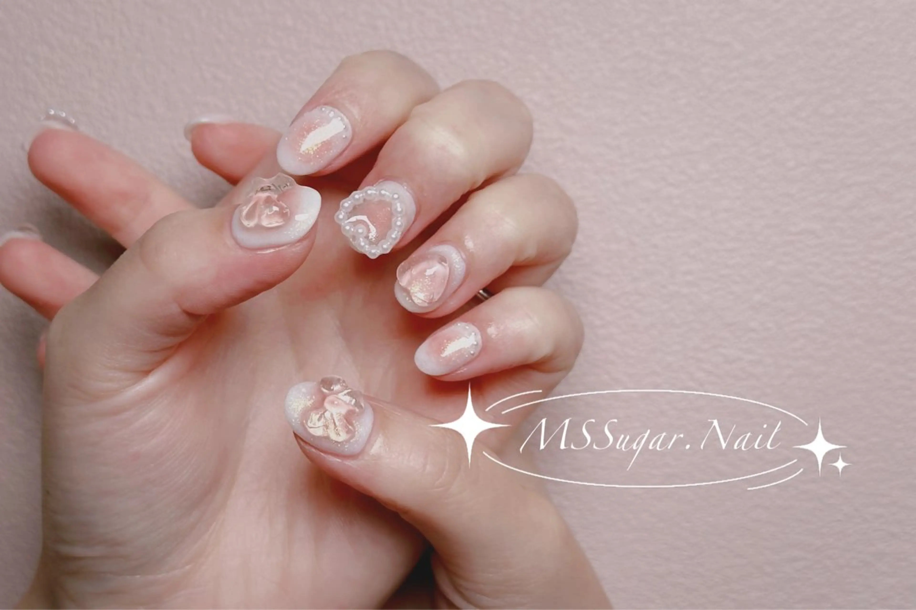 ネイル ロングネイル マグネットネイル スカルプネイル ネイルチップ ワンホンネイル ハンドネイル MSSugar Nailのネイルデザイン