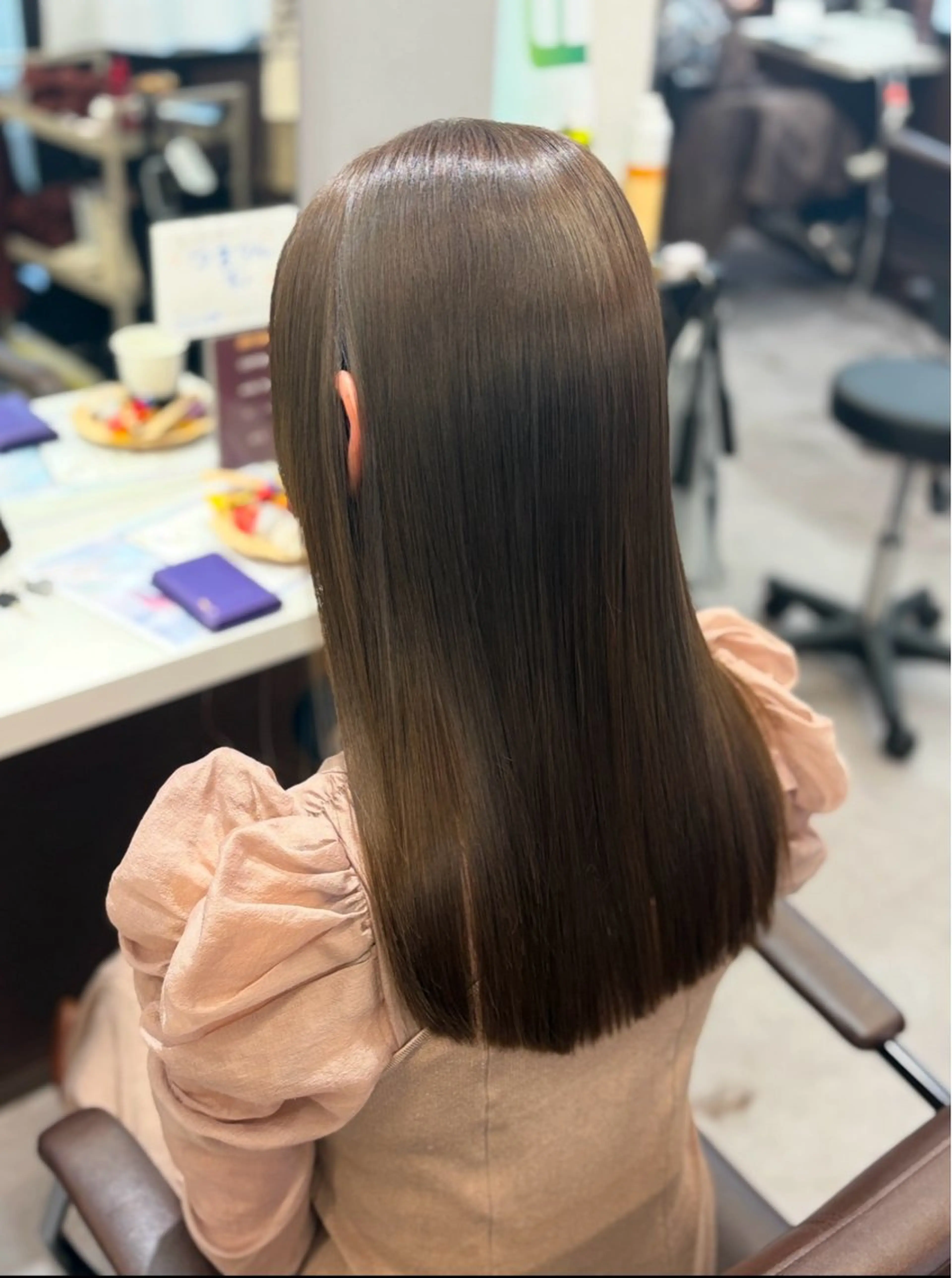 ミディアム カラー 韓国×髪質改善カラー 💎hinaのヘアスタイル