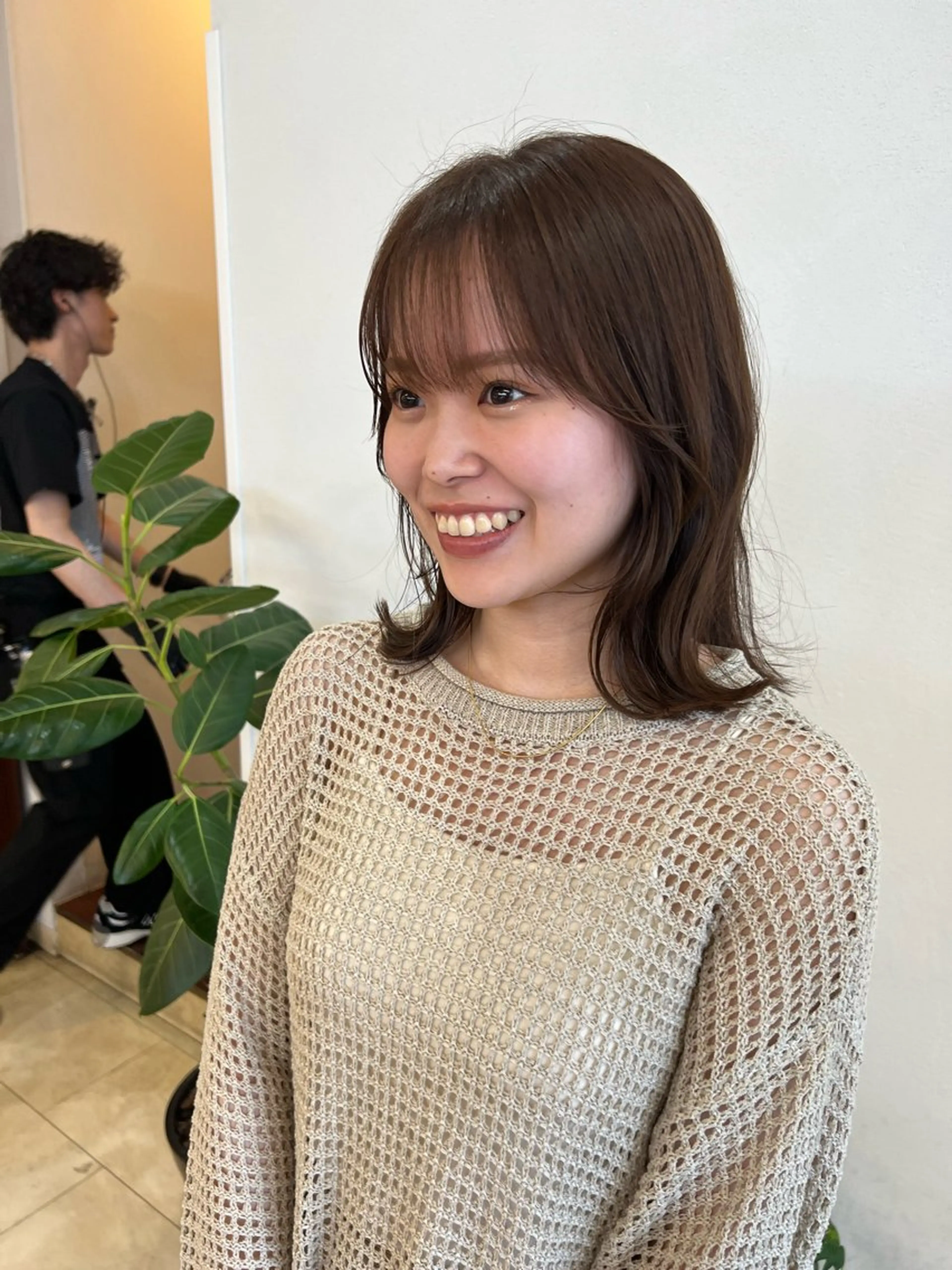 ミディアム 岡本雅也 ショートボブレイヤーのヘアスタイル